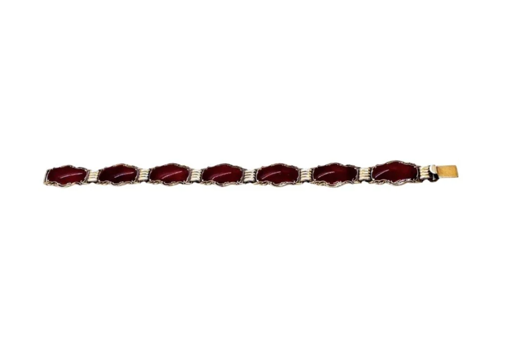 Maroon Enamel Norwegian Bracelet.jpg