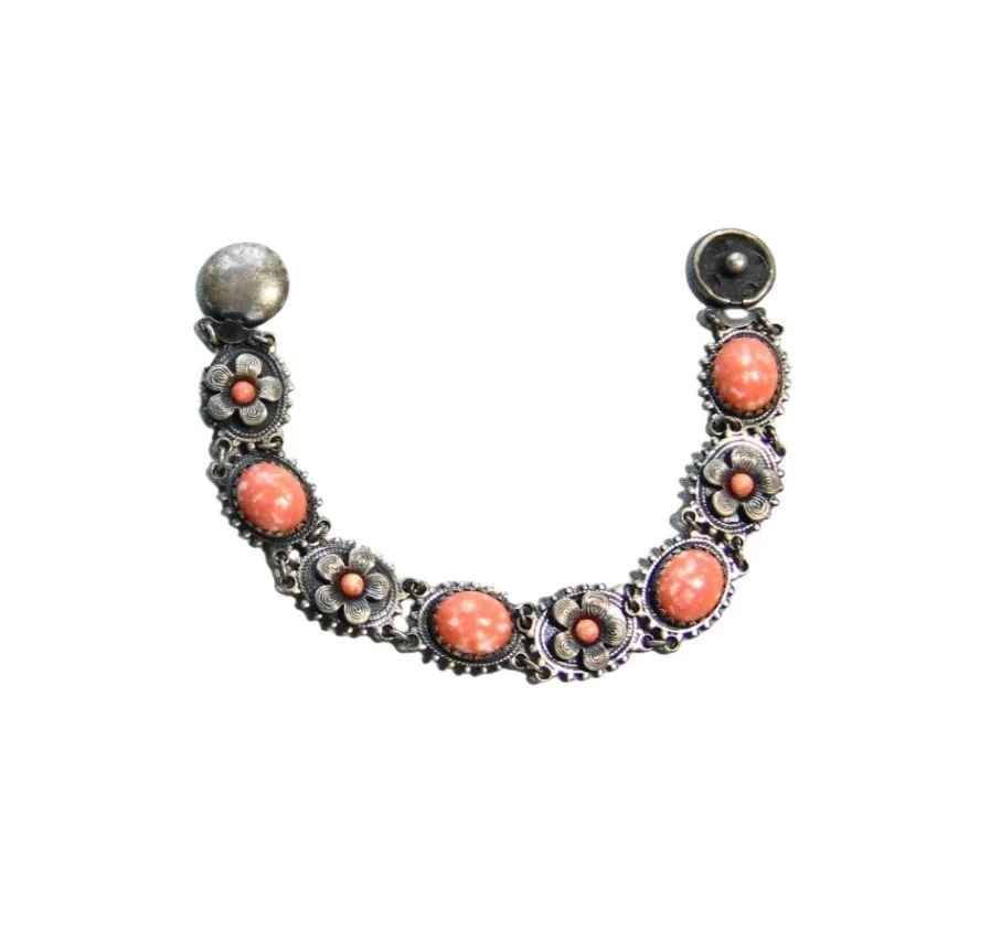 Max Neiger 30's Czech Glass Flower Bracelet.jpg