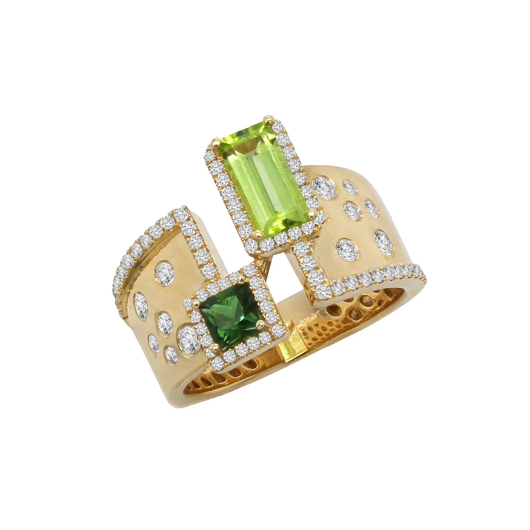 Floating Gems Ring