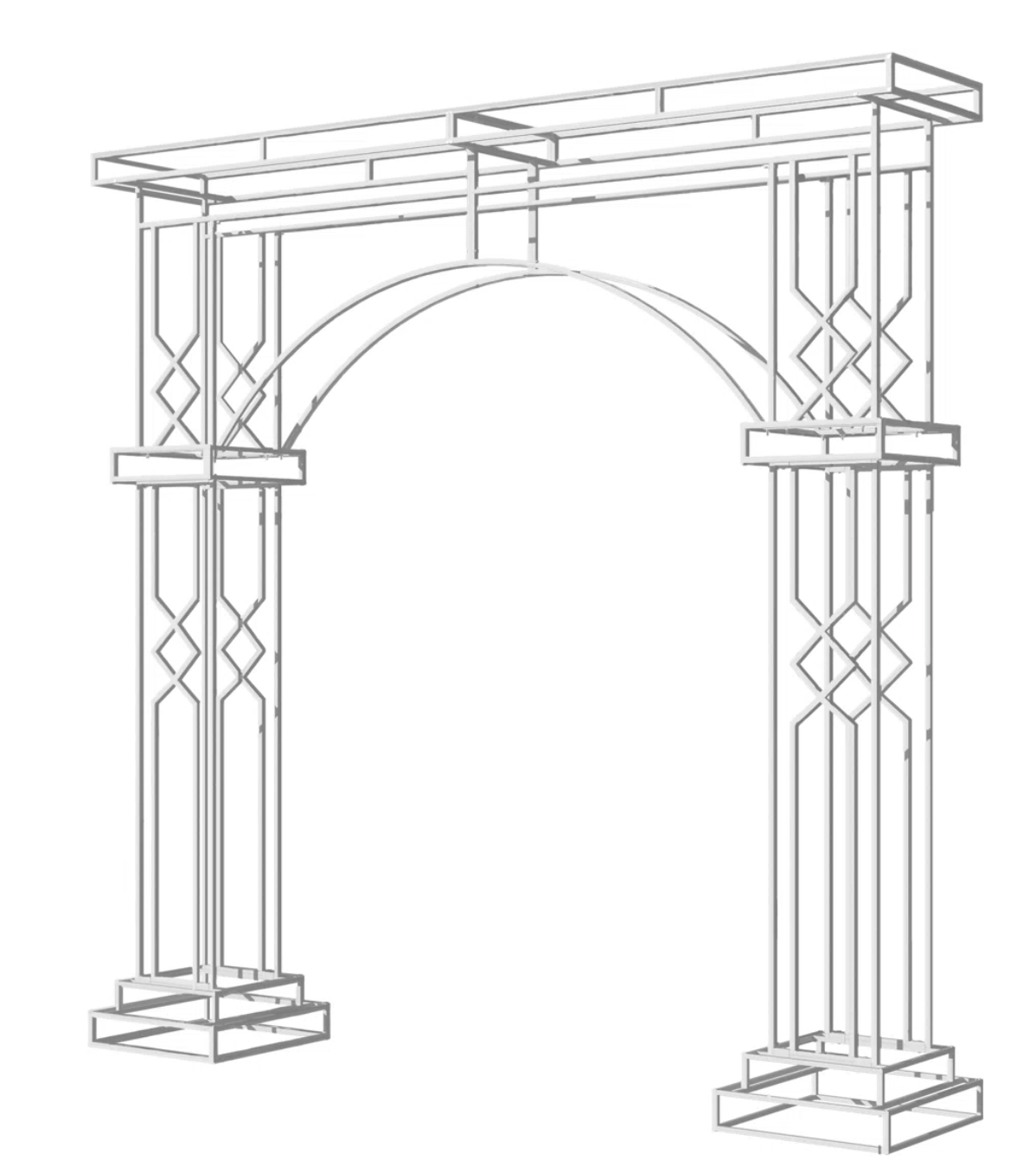 Large Iron Wedding Arch