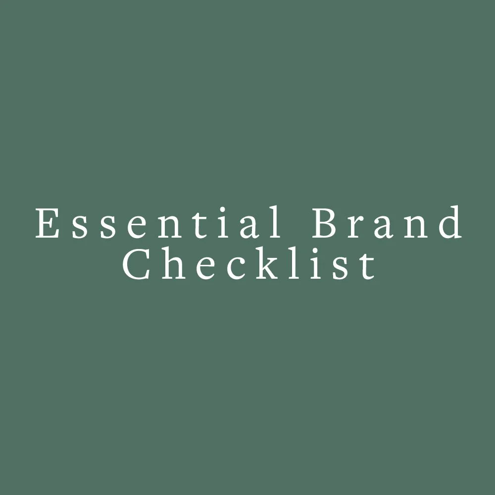 Essential Brand Checklist