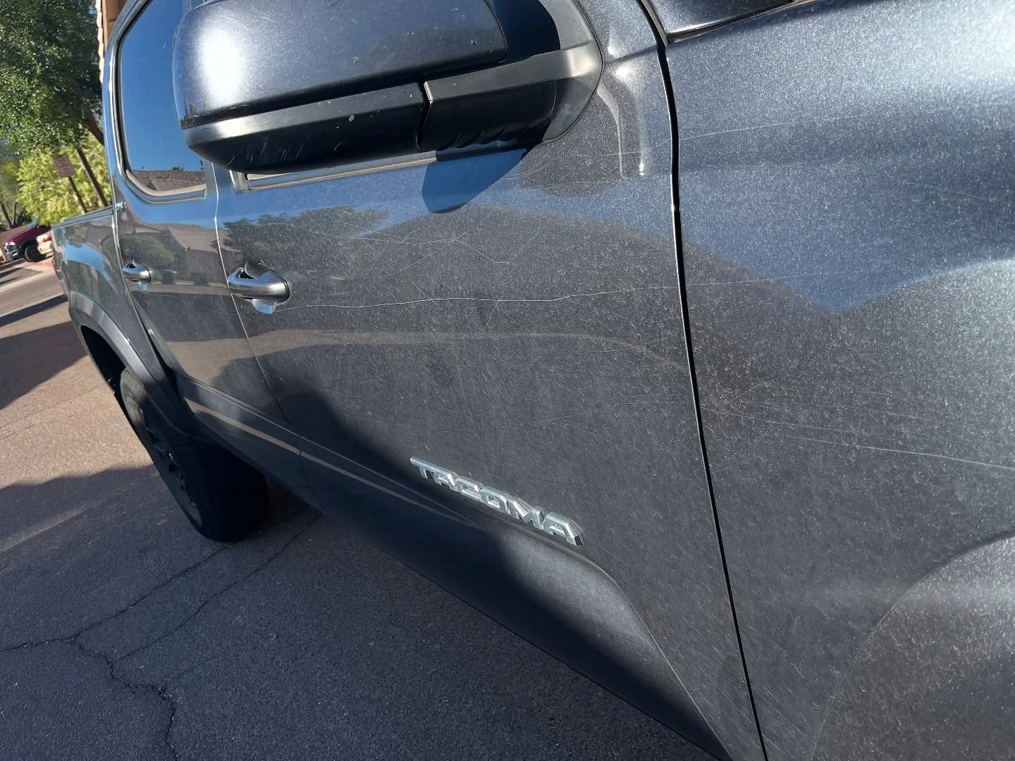 Cleaned up and looking sharp! Took care of the desert pinstriping from a recent hunting trip &mdash; this Tacoma&rsquo;s paint is back to life and ready for more trails.