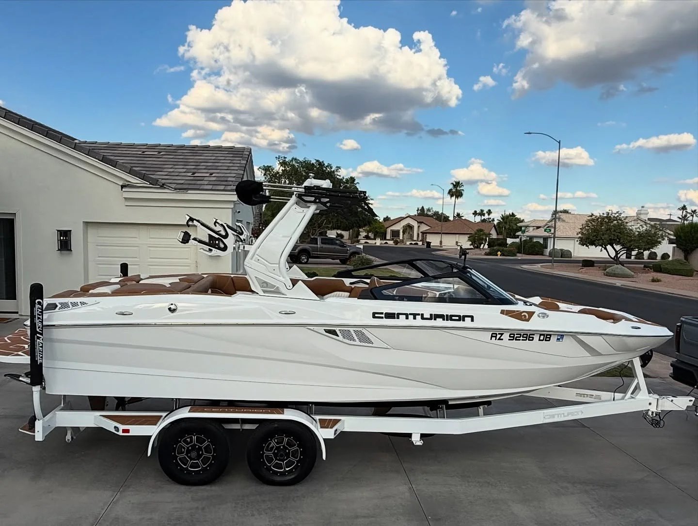 AZ Clean Detailing also details boats! Whether it&rsquo;s a car, truck, trailer, RV or boat we do it all. But be careful, we&rsquo;ll get it looking so good you won&rsquo;t want to take it out again!