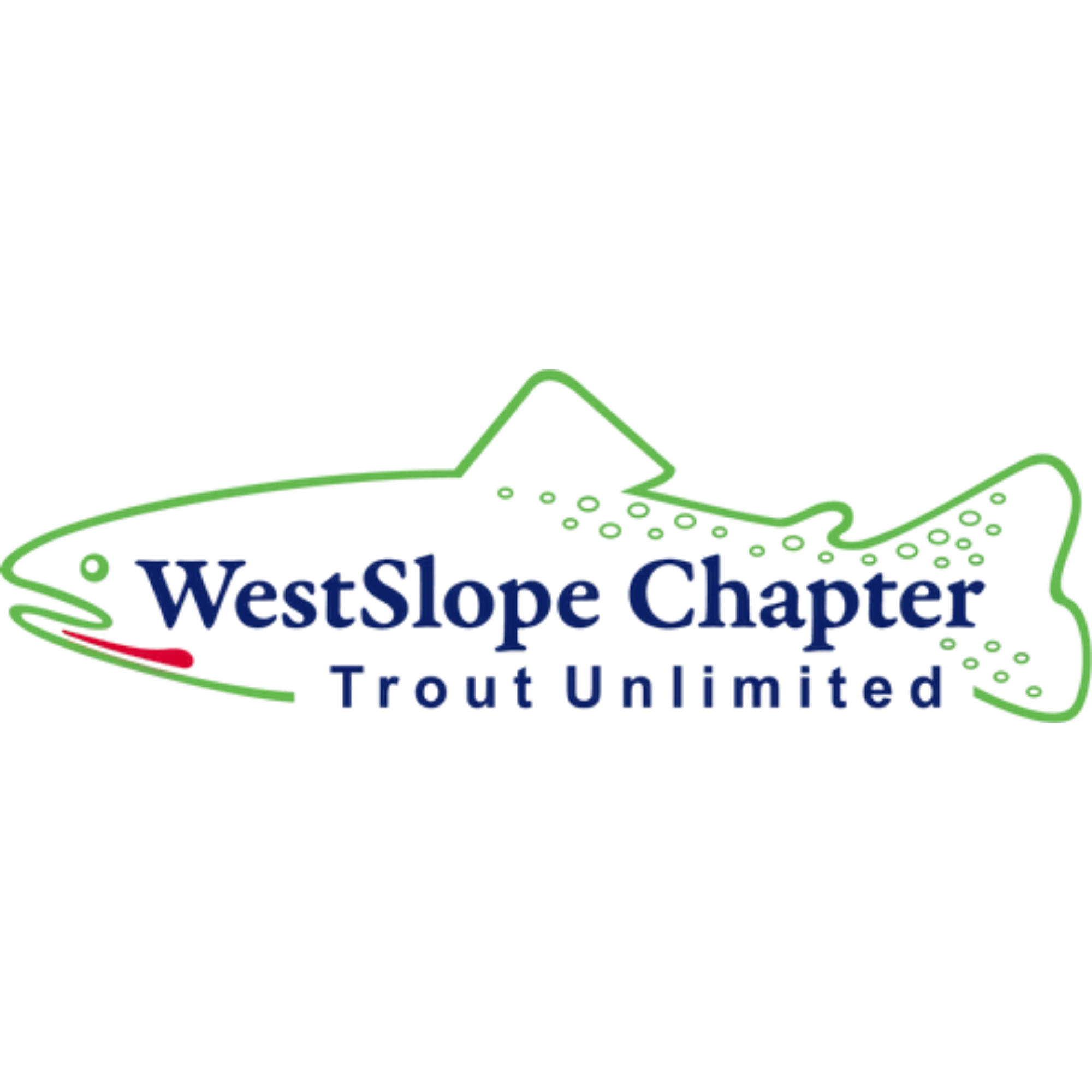 Logo of Westlope-Chapter with green border and blue text.
