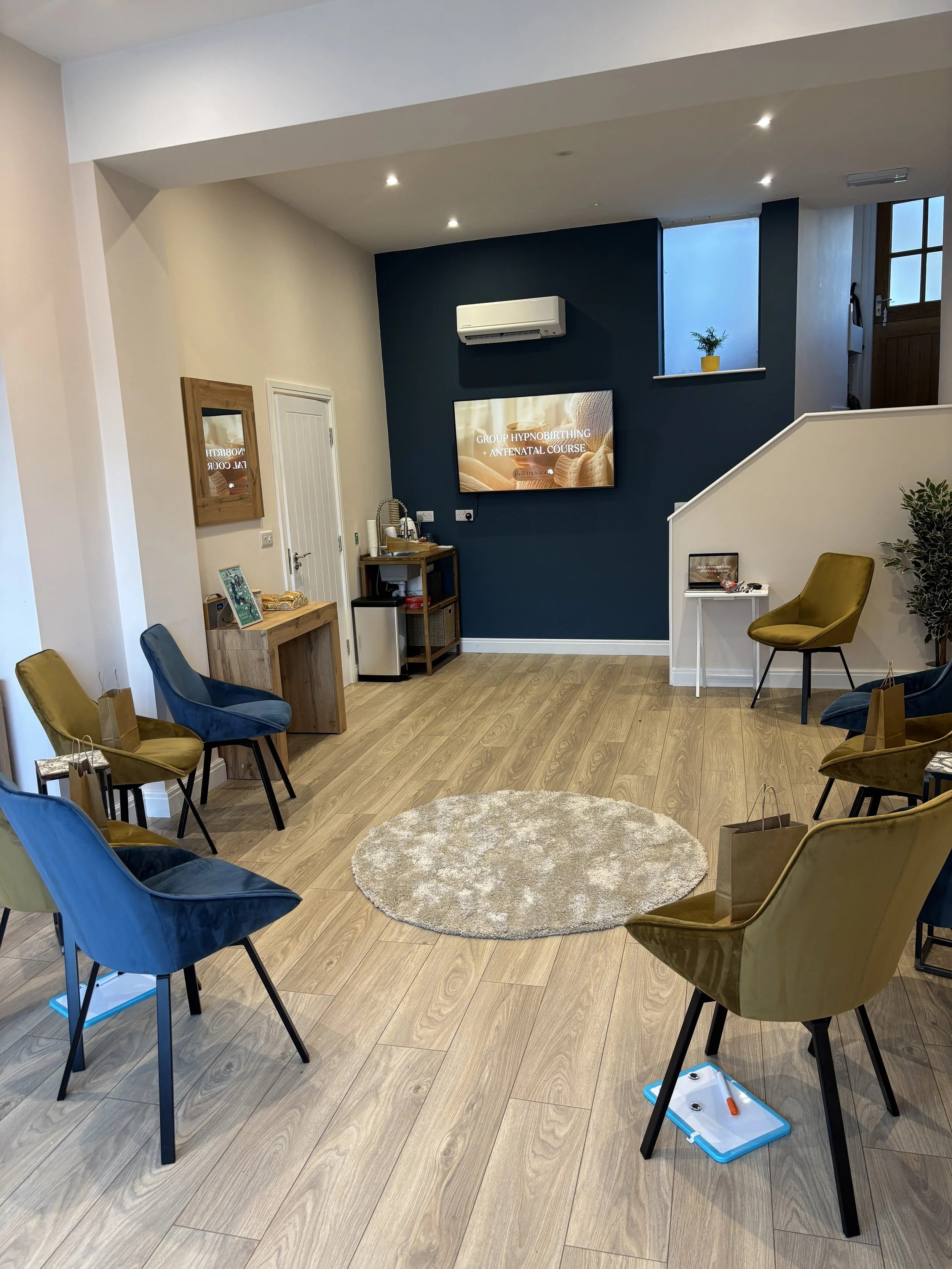 An antenatal hypnobirthing class in Tynemouth