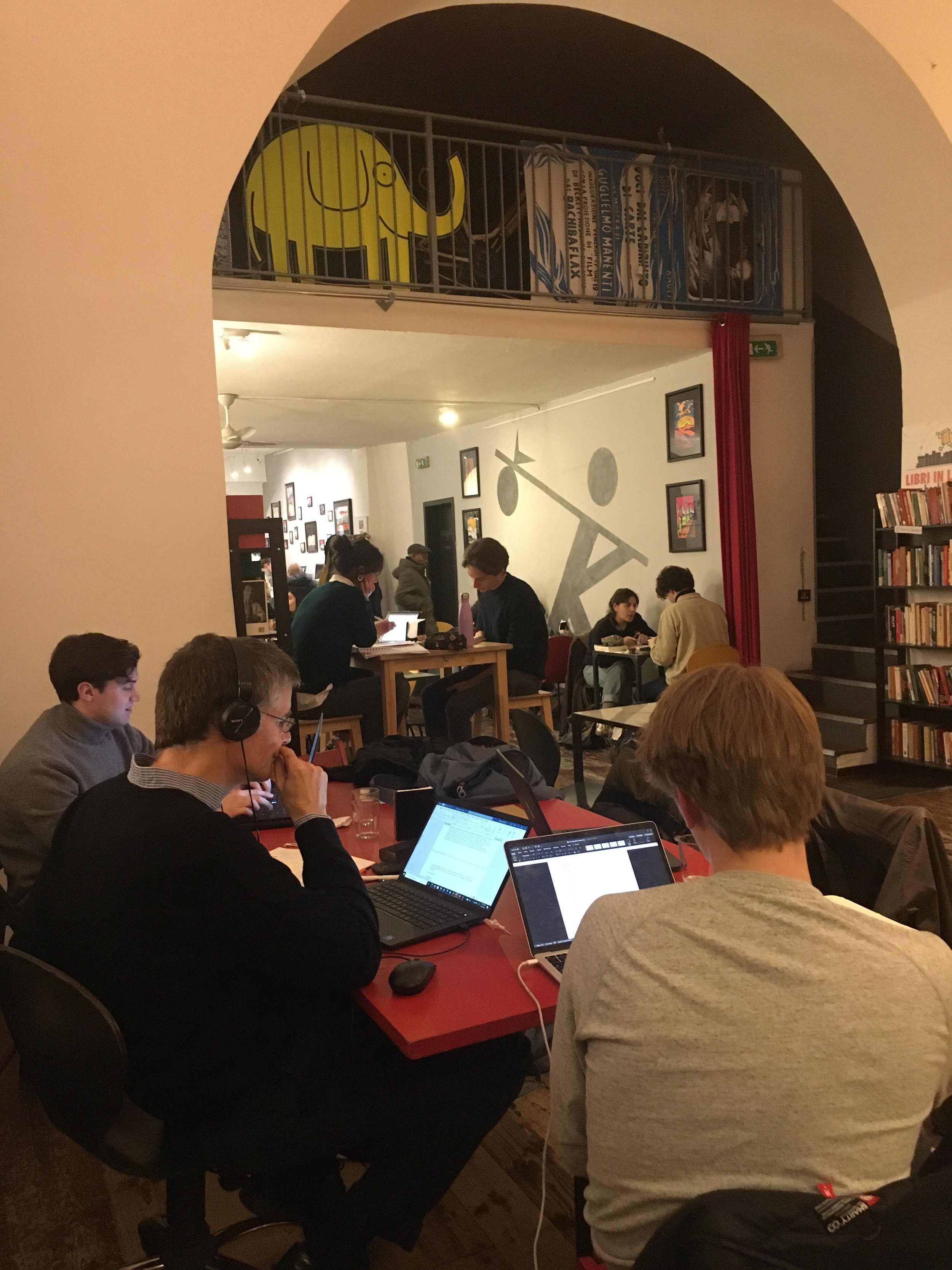 Early work at Bar Libreria Knulp, Trieste