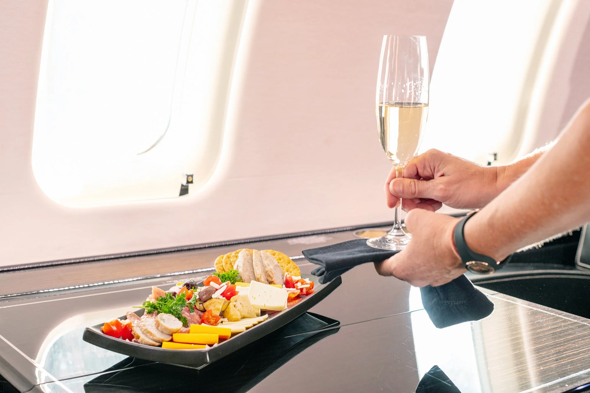 a wide range of in-flight catering is available for... Private Aircraft Charter - VIH Execujet — VIH Execujet