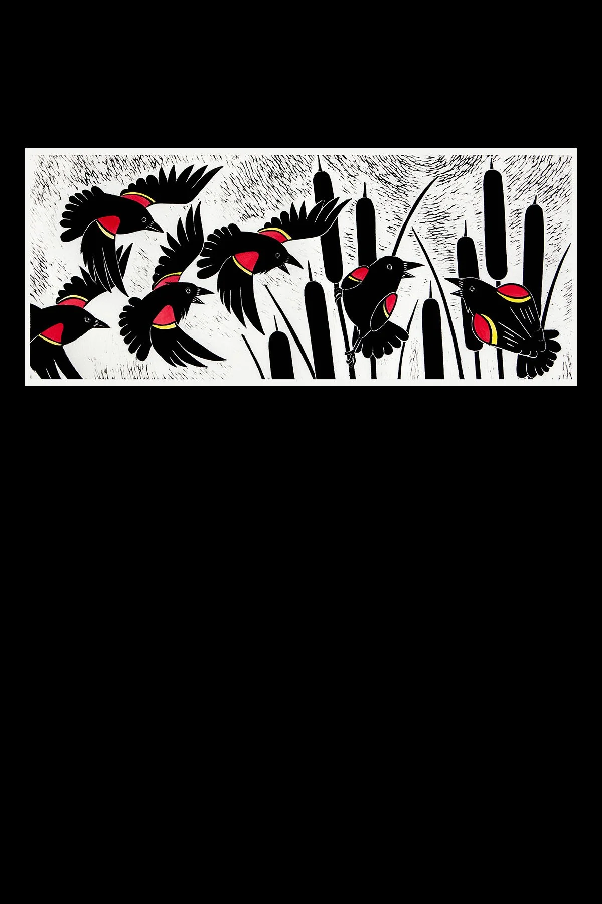 Raucous Red-Winged Blackbirds