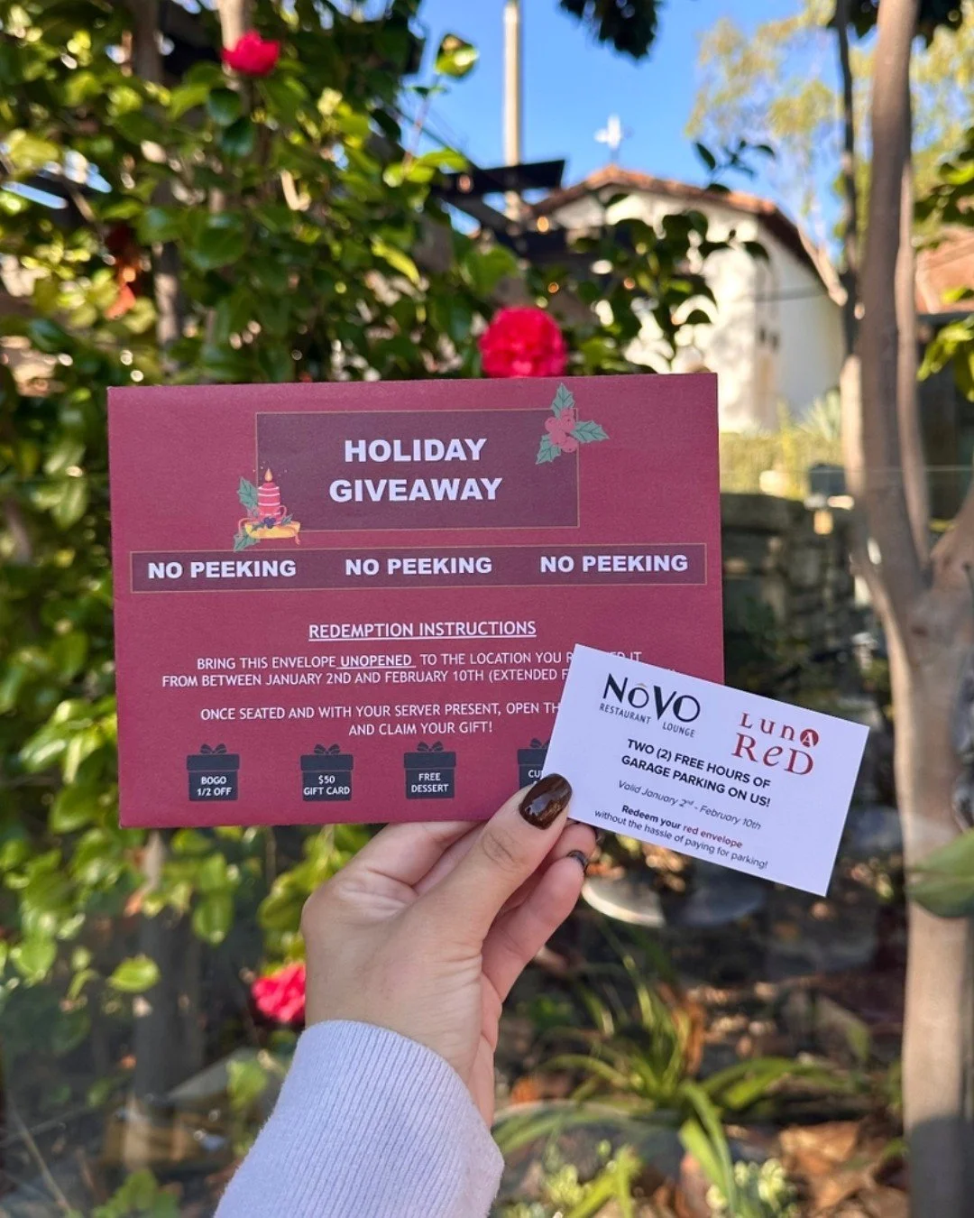 start the year with a little extra on us! ✨ 
enjoy two hours of complimentary garage parking through February 10 when you spend $25 or more. no red envelope required, but if you&rsquo;ve got one, now&rsquo;s the time to bring it in! bring your appeti