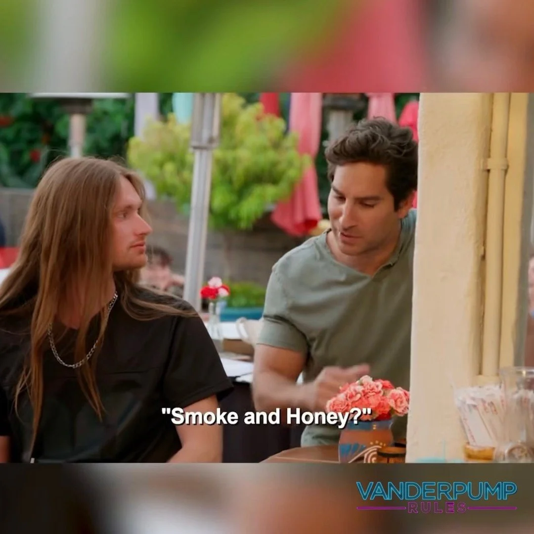 from our bar to the big screen, our smoke &amp; honey cocktail had its star moment on vanderpump rules @pumprulesbravo ⭐️ thanks to the cast for stopping by! 🤍