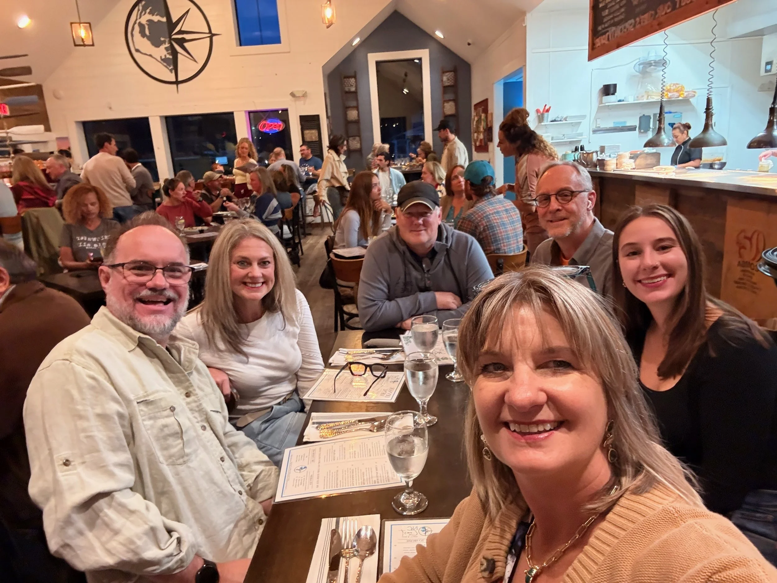 Our group at dinner.