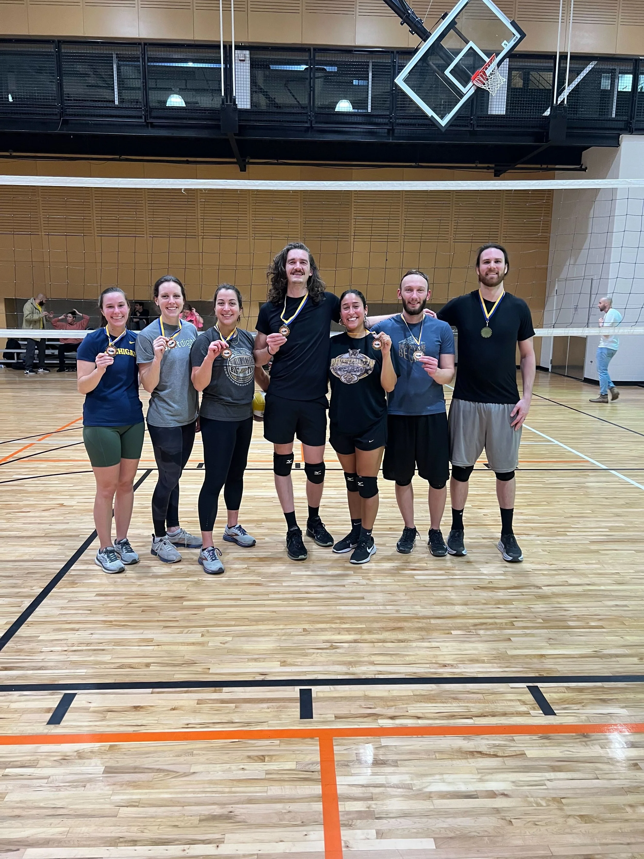 A volleyball winner.