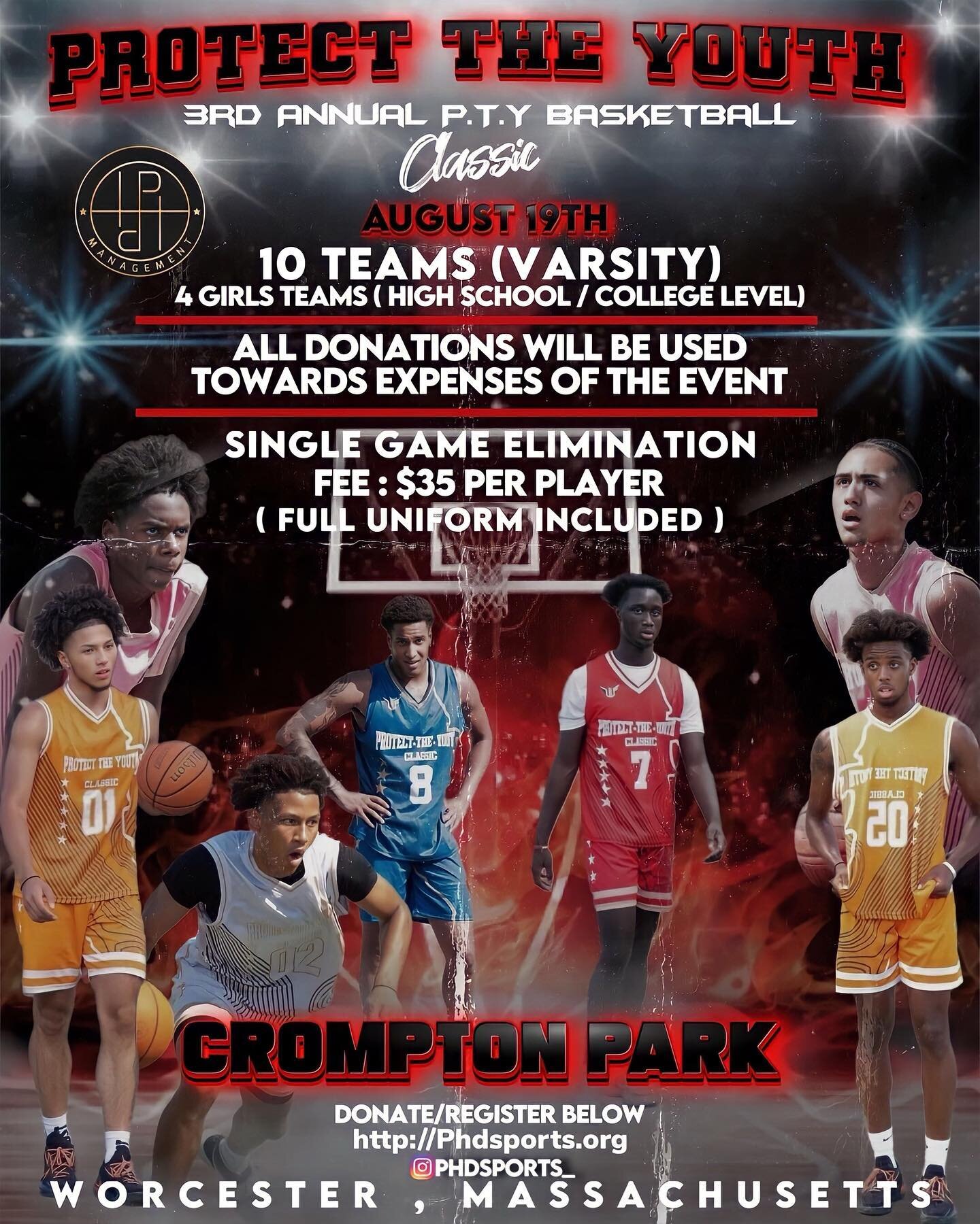 ITS OFFICIAL 🚨 The 3rd Annual Protect The Youth Basketball Classic is taken place on August 19th, 2023. We will be accepting 10 high level varsity teams as well as an additional 4 high level varsity/college girls teams❗️
&bull;
&bull;
&bull;
Today i