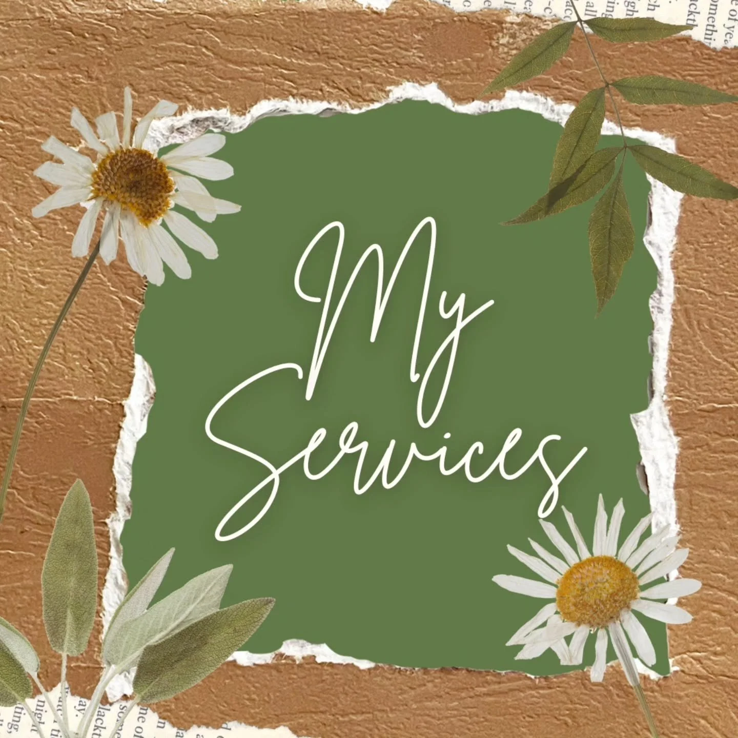 And just one more update! Here's a look at my services and pricing.