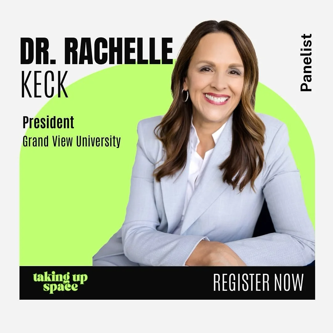 📢 PANELIST ANNOUNCEMENT 📢 

An unstoppable force and first female president of Grand View University! From law to philanthropy to higher education, she&rsquo;s breaking barriers and inspiring others&hellip;Dr. Rachelle Keck! 🧠 

Meet Rachelle:

Dr