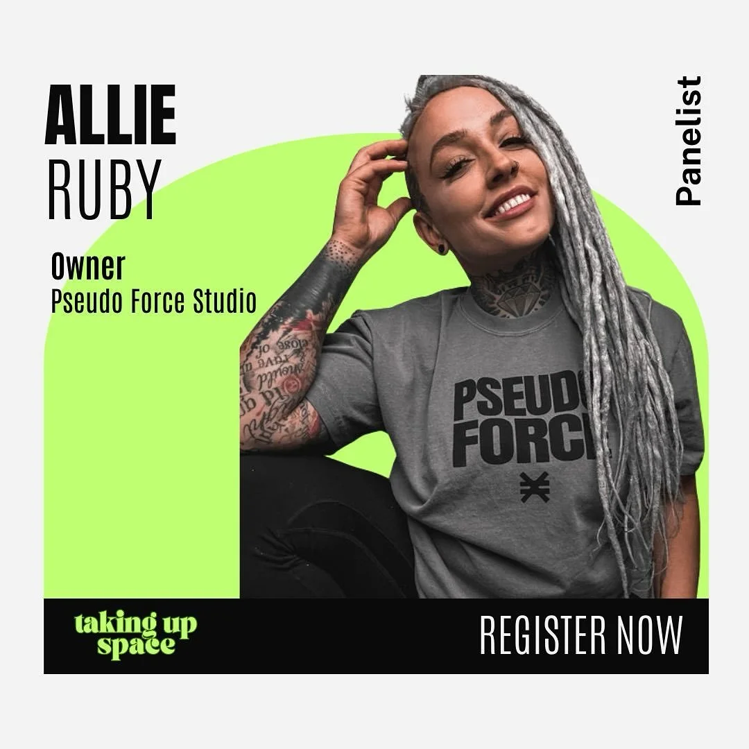 🖤 PANELIST ANNOUNCEMENT 🖤 

What do you get when a genetic degree, cool handwriting and a little profanity walk into a room?? Allie Ruby 🪄 

Meet Allie:

Hey, I&rsquo;m Allie &mdash; the creative mind and high-achieving chaos behind Pseudo Force! 