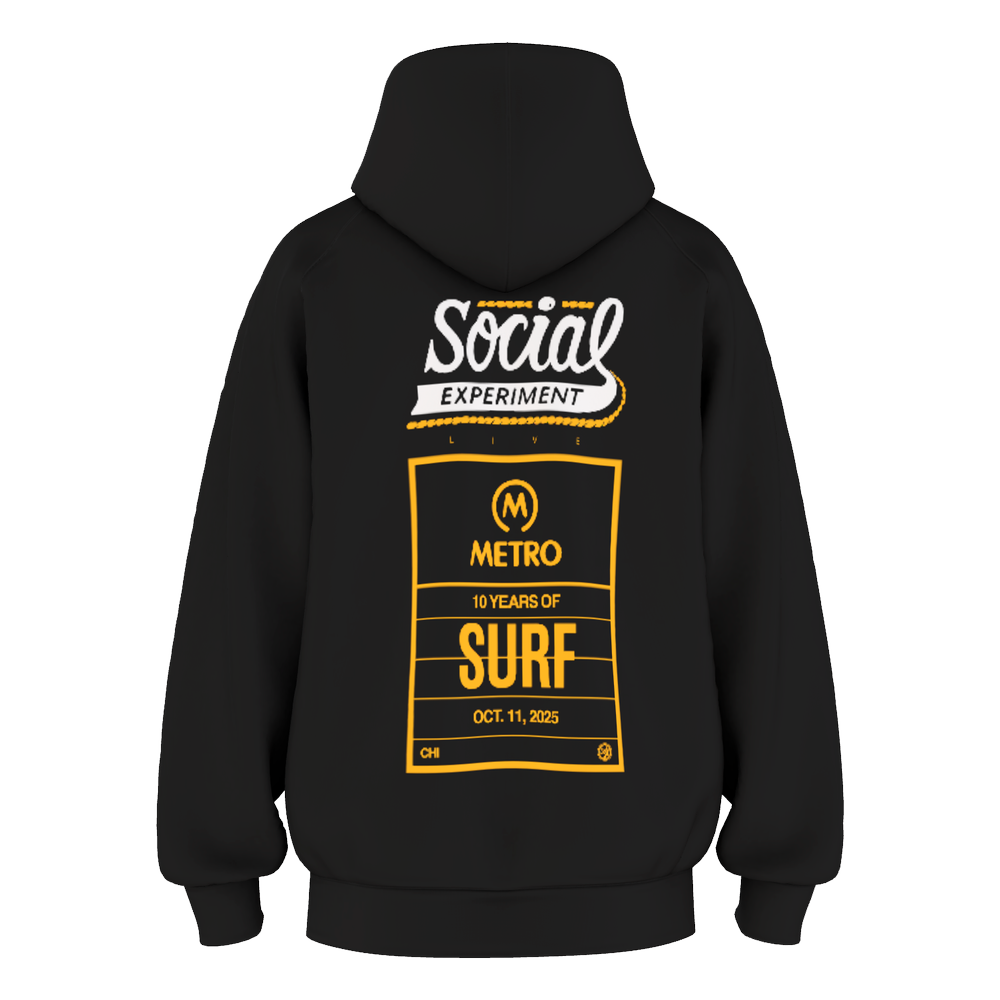 美品　 ECONOMICS EXPERIMENT hoodie L The Social Experiment 10 Year Metro Anniversary Hoodie — Nico Segal