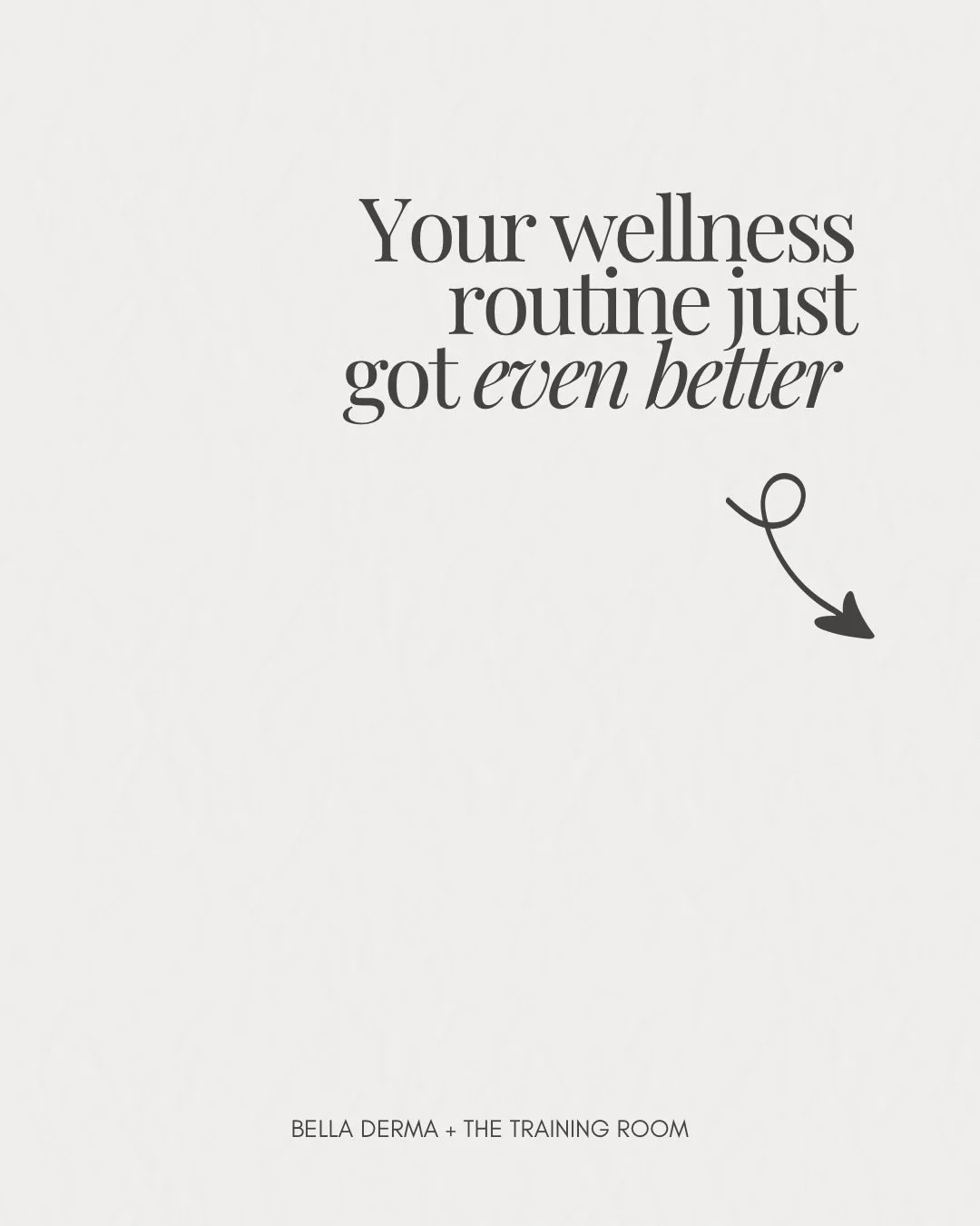 A partnership that just makes sense 💪✨

Bella Derma and The Training Room are teaming up to help you feel your best from the inside out. Whether your focus is strength, recovery, confidence, or overall wellness...we&rsquo;ve got you covered!

Messag