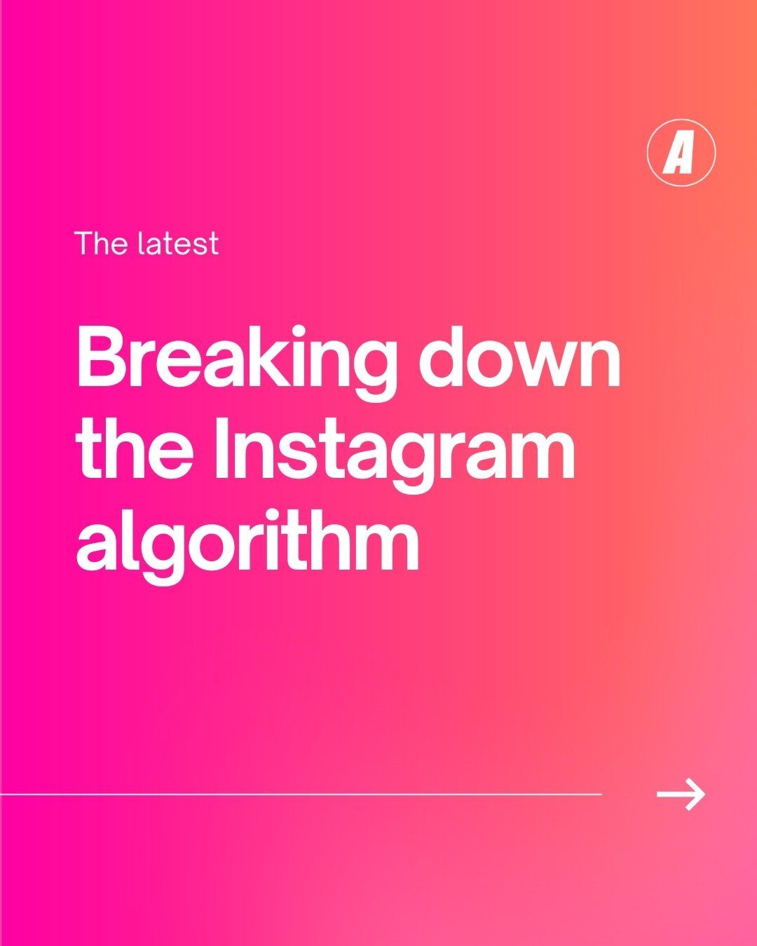 ICYMI: Instagram Head Adam Mosseri dropped intel on the algorithm to help you break through the noise of content 📢

Swipe through for the low down!