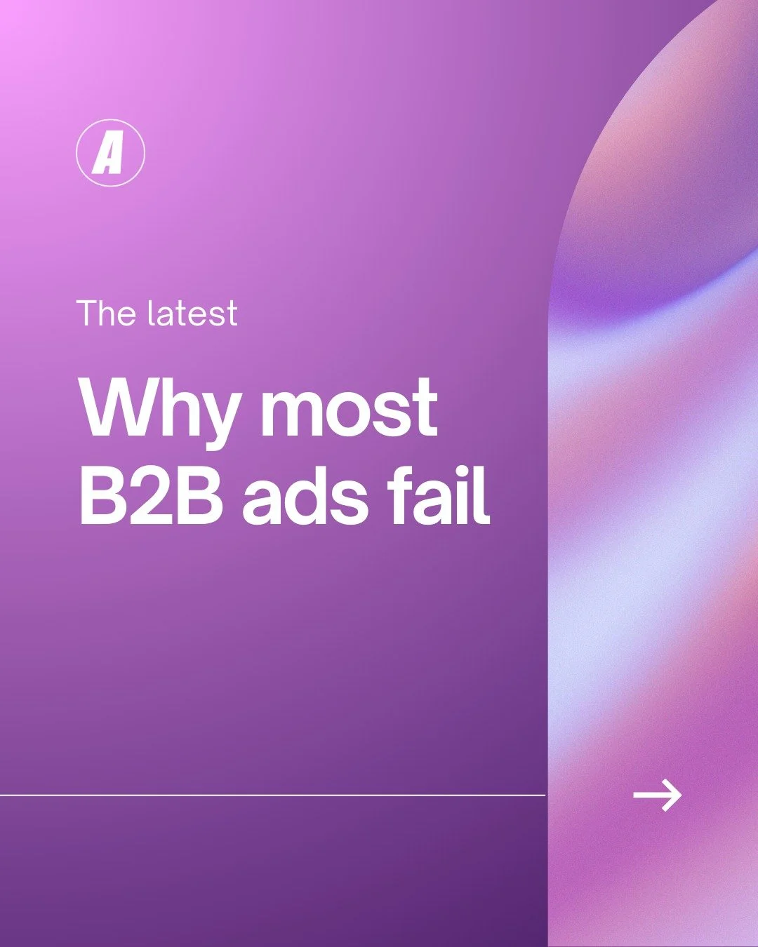 Ever wondered why so many B2B ads just… disappear?
It’s because only a small fraction are actually noticed and remembered. That’s a lot of budget doing very little.
Distinctive ideas are what stop the scroll, the kind people noti