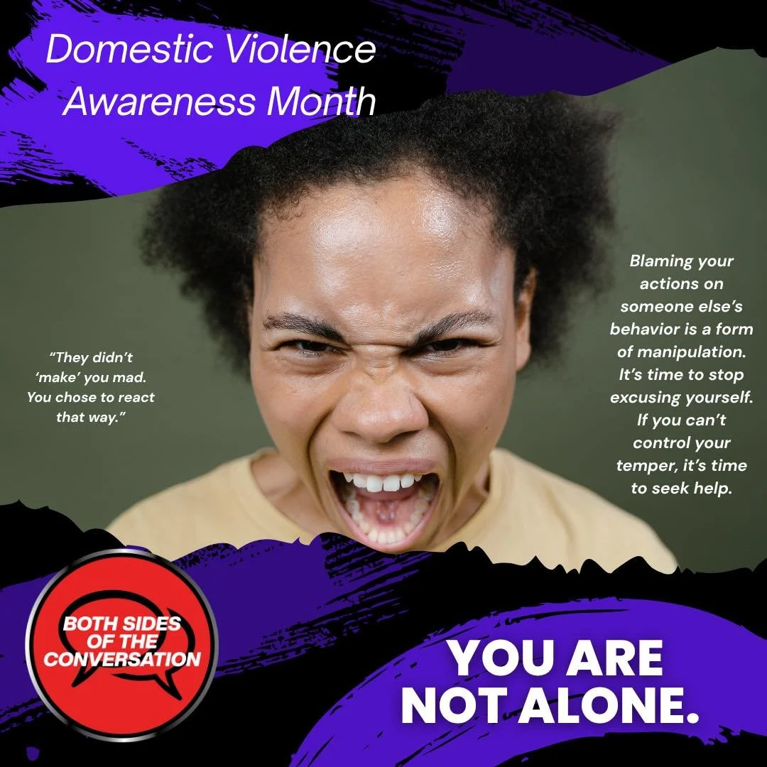 Domestic Violence Awareness | October 12th | #DomesticViolenceAwareness  #ProtectBlackWomen  #BreakTheCycle  #DVAM2025
Both Sides Of The Conversation | Changing the Narrative From Our Voices | www.bsotc.org https://linktr.ee/bsotc | #bsotc #ycd #col