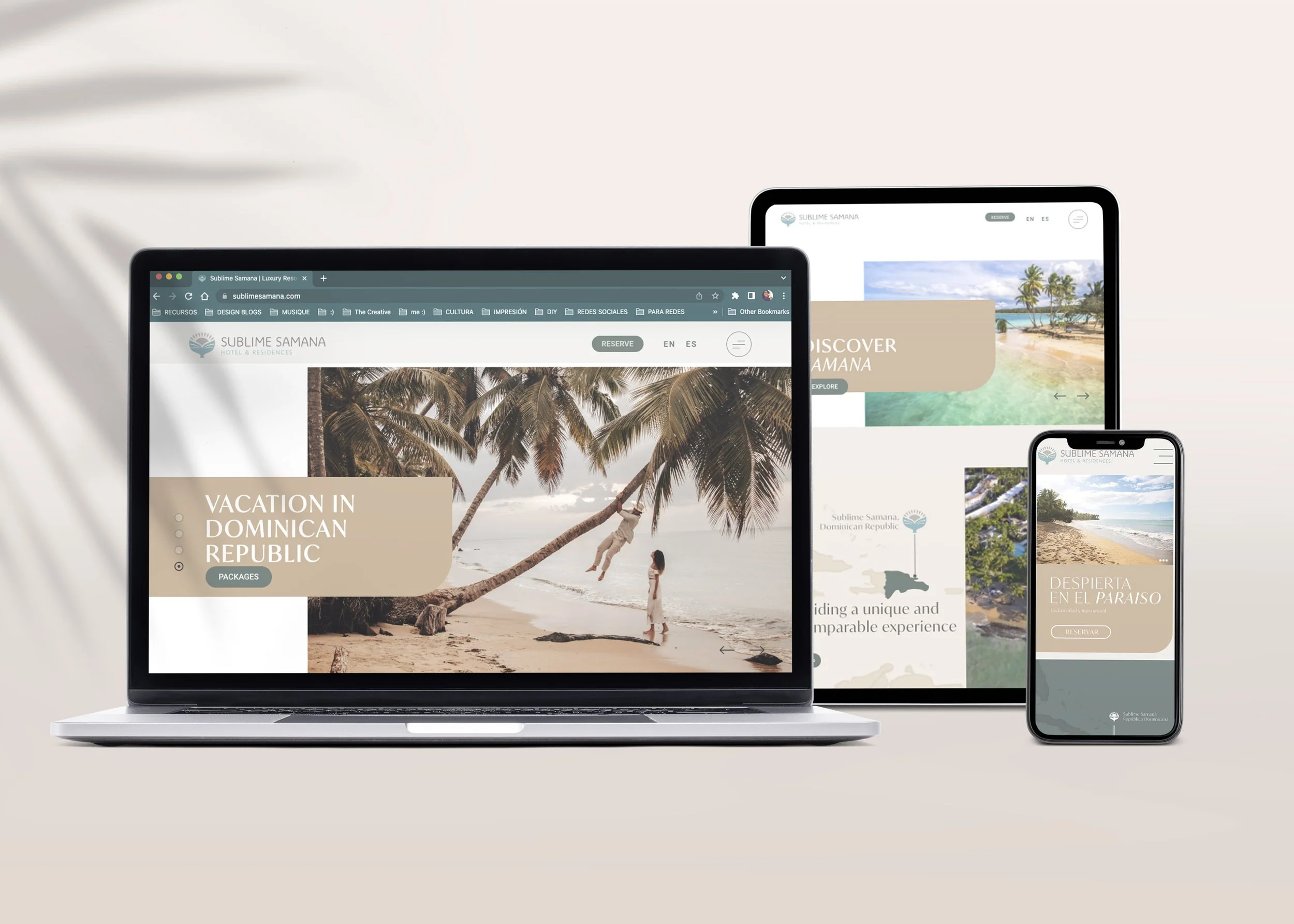 Sublime Samana // Diseño Web