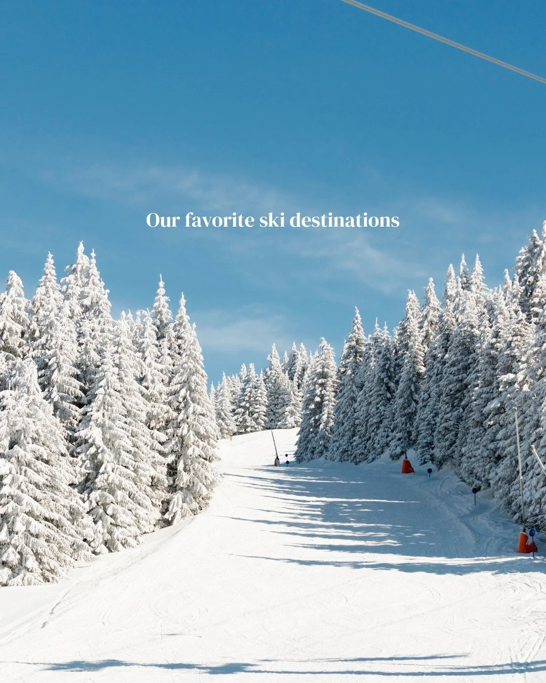 With winter temperatures rolling in, there&rsquo;s no better time to hit the slopes. ⛷️❄️ Here are a few of my favorite ski destinations to inspire your next mountain escape: Coerchevel 1850 🌿 - Stay in private chalets with full butler teams and enj