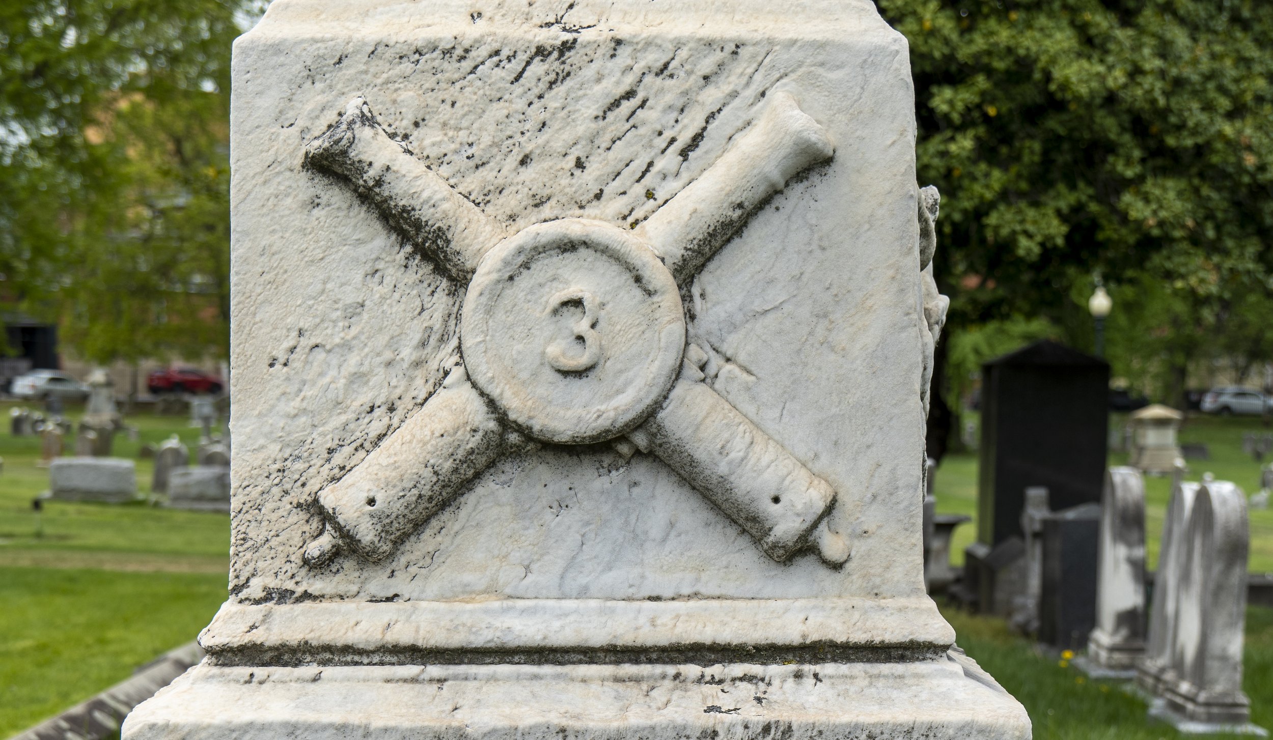 Rehab and stabilize John Reynolds' obelisk