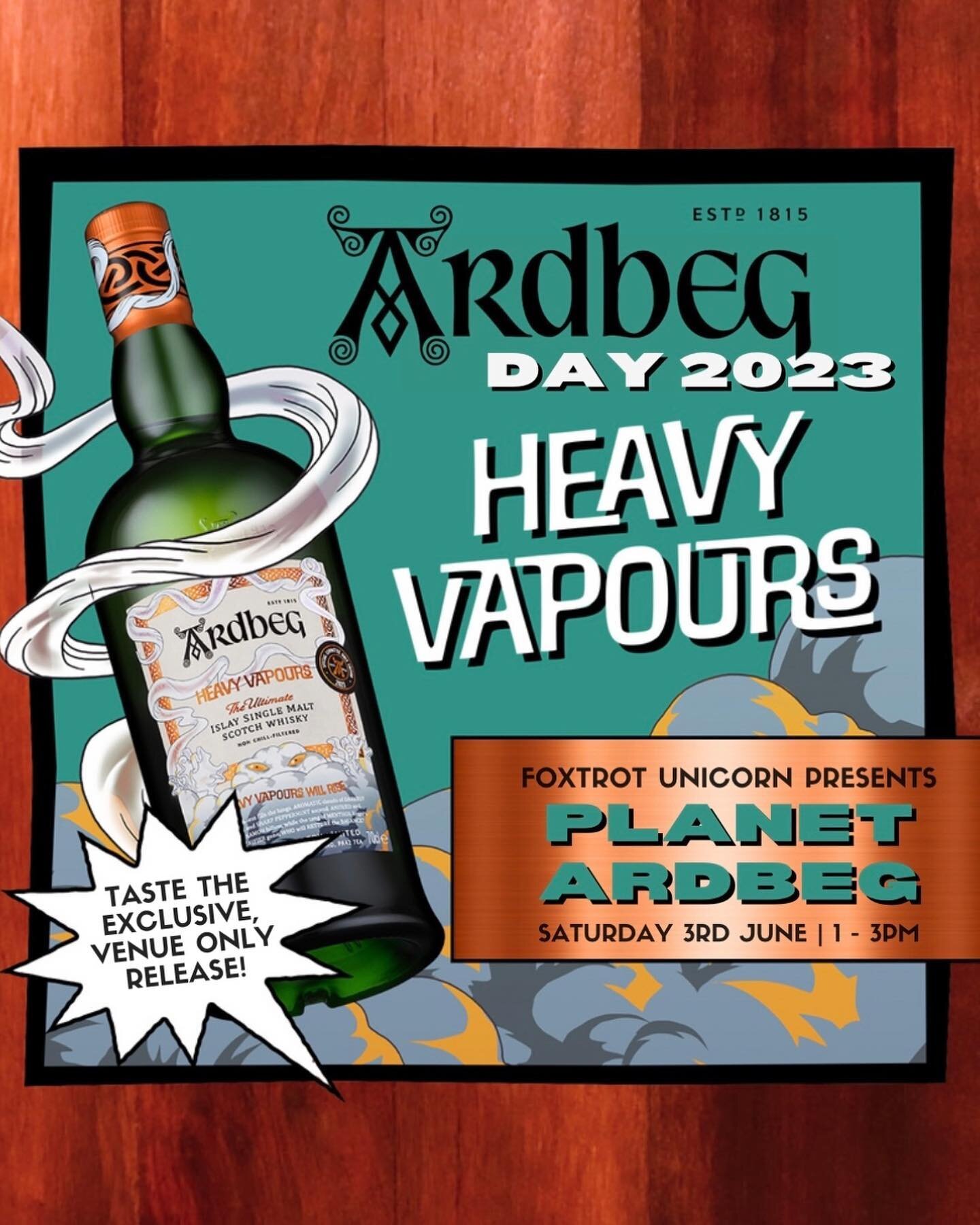 Ardbeg Day 2023 is upon us, so join us at Foxtrot Unicorn - Perth's official Ardbeg Embassy on Saturday 3 June for a taste of this year's exclusive releases!

Get ready to smoke bomb your taste buds as we head to PLANET ARDBEG and explore one of thei