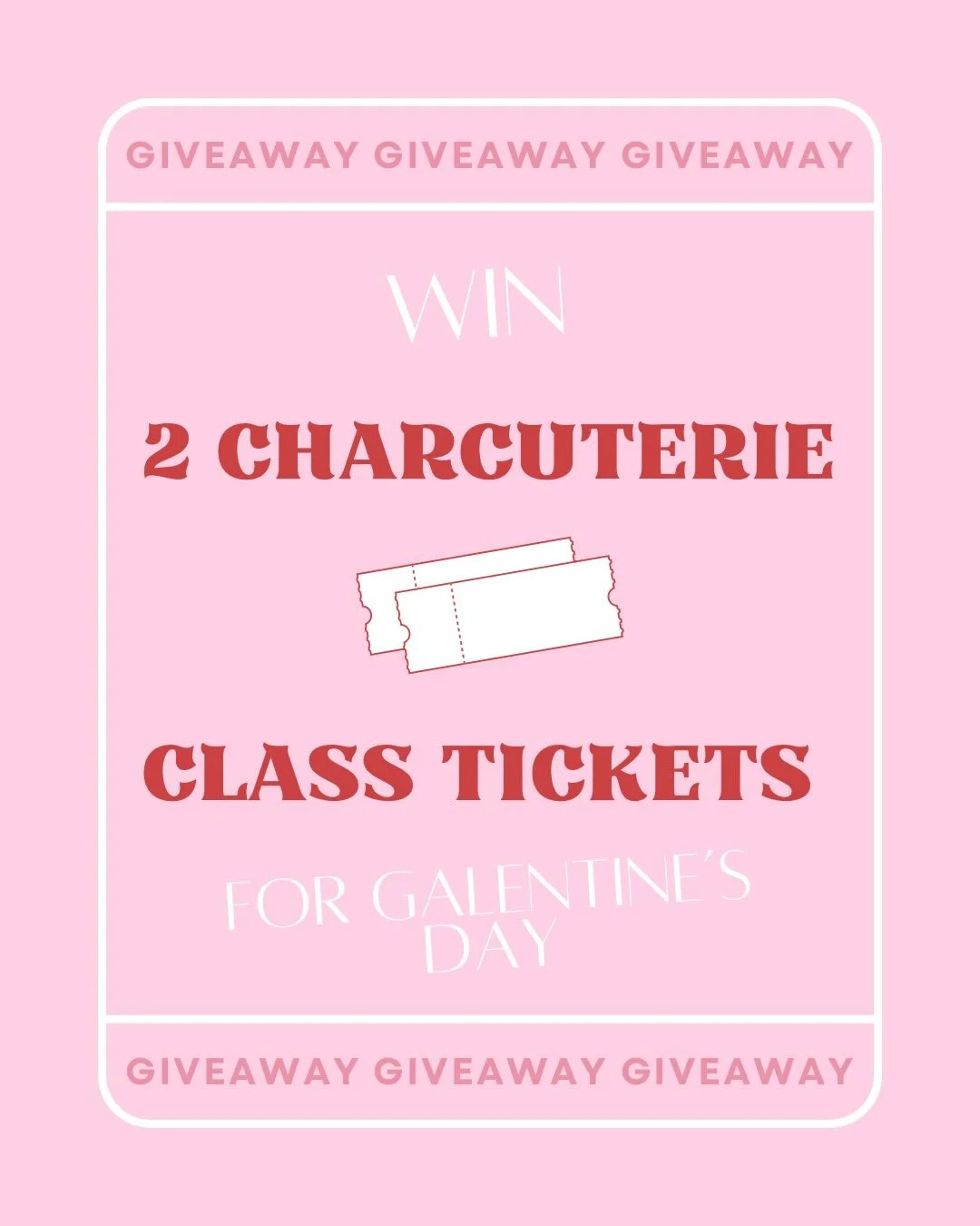 It&rsquo;s time for a 🧀 G I V E A W A Y !🧀

One lucky winner will be gifted 2 tickets to my upcoming 💖 Galentine&rsquo;s charcuterie class 💖 in Edmond at Sweet Friends Bakery, February 10th at 6:30pm! Must be available to attend the class and not