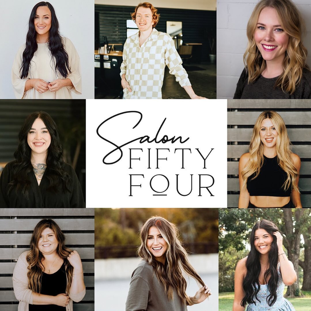 We want to take a minute to introduce our amazing team at Salon Fifty Four! 

It&rsquo;s officially been 3 months since we opened and this team is doing amazing things! Just a few things some of our stylists are doing: new extension method training, 