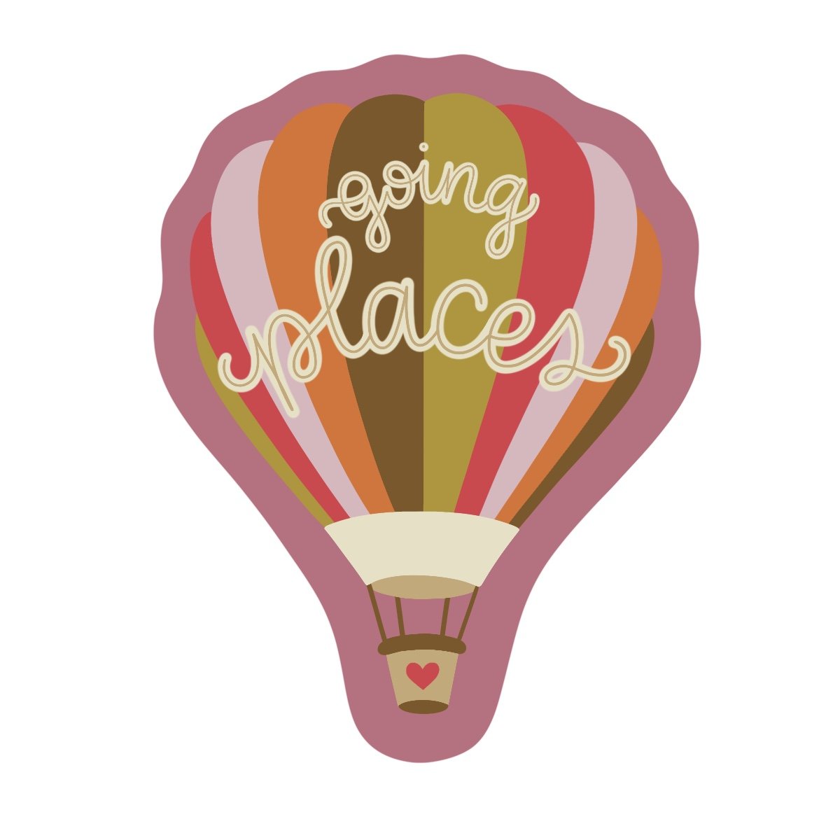Hot Air Balloon Sticker