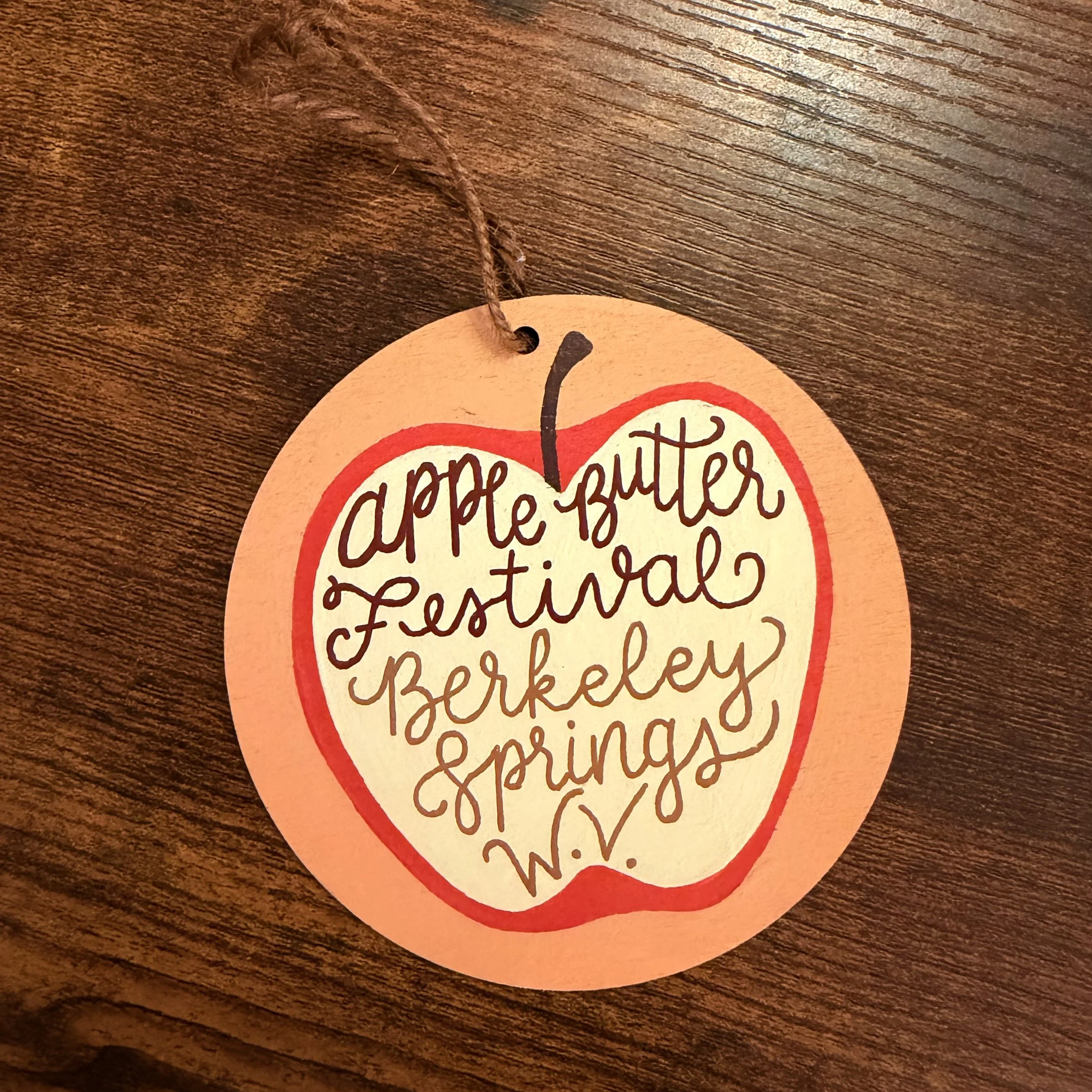 ABF Ornament - Apple Cut in Half