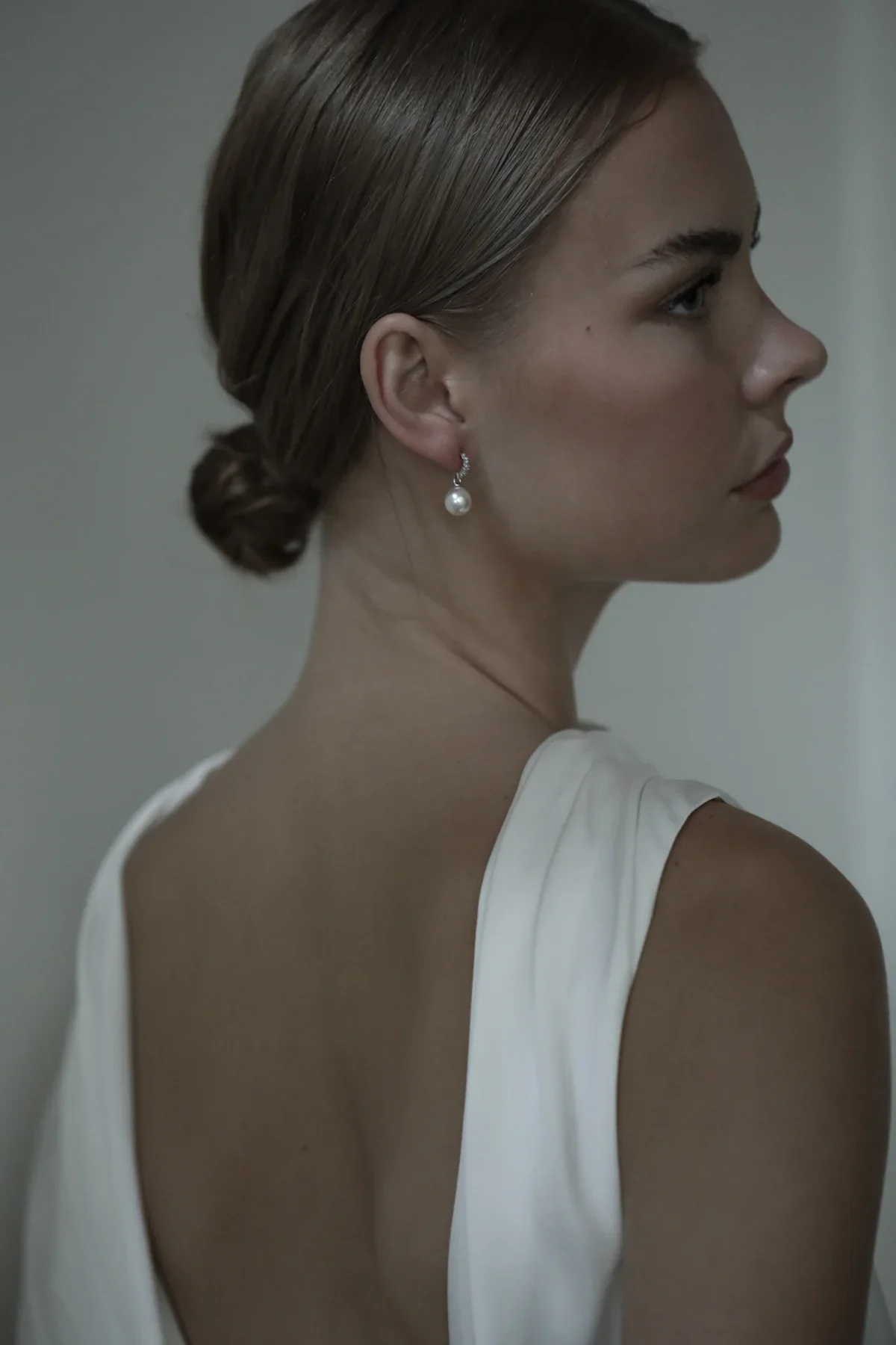 Studio Bride_Pave Huggie Pearl Drop Earrings-4.webp