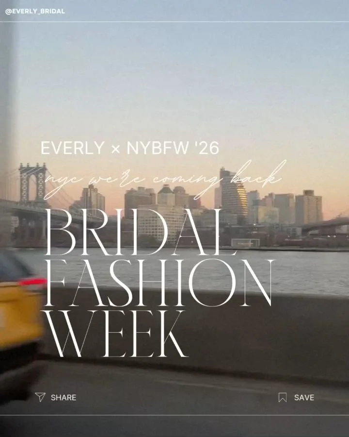 NYC, WE'RE COMING BACK! 🗽🤍

It's almost time for one of our favourite weeks of the year &mdash; New York Bridal Fashion Week! #NYBFW

We're heading back to the city for a little bridal magic, getting a first look at the newest collections, meeting 