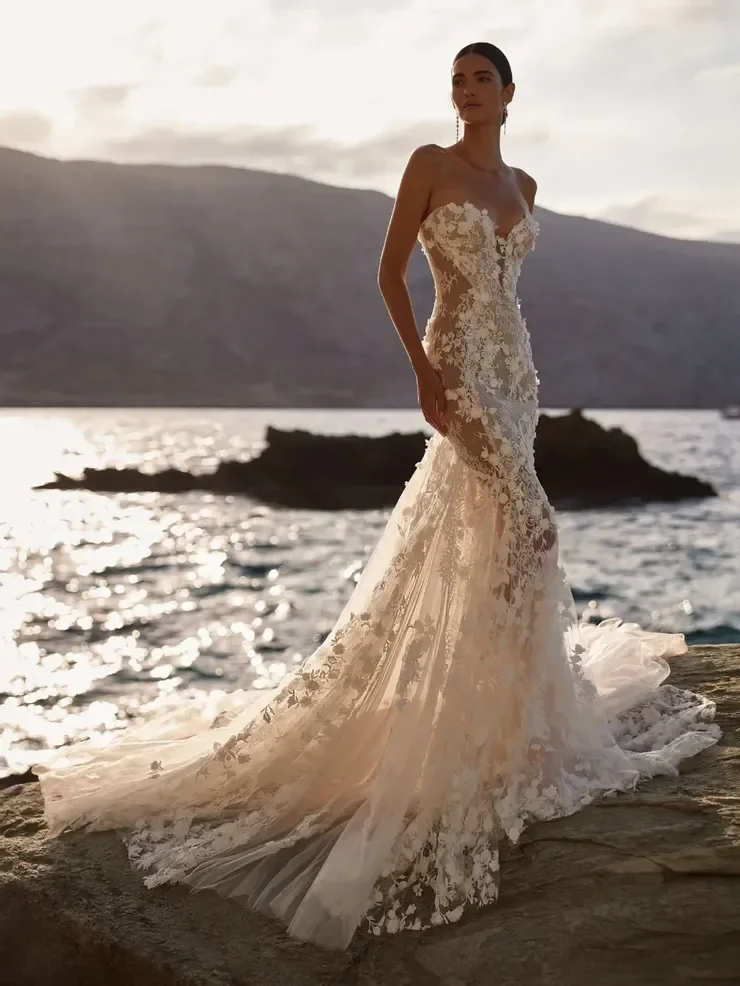 Milla Nova 
  Milla Nova creates luxurious, romantic wedding dresses defined by intricate lacework, exquisite beadwork, and feminine European elegance.