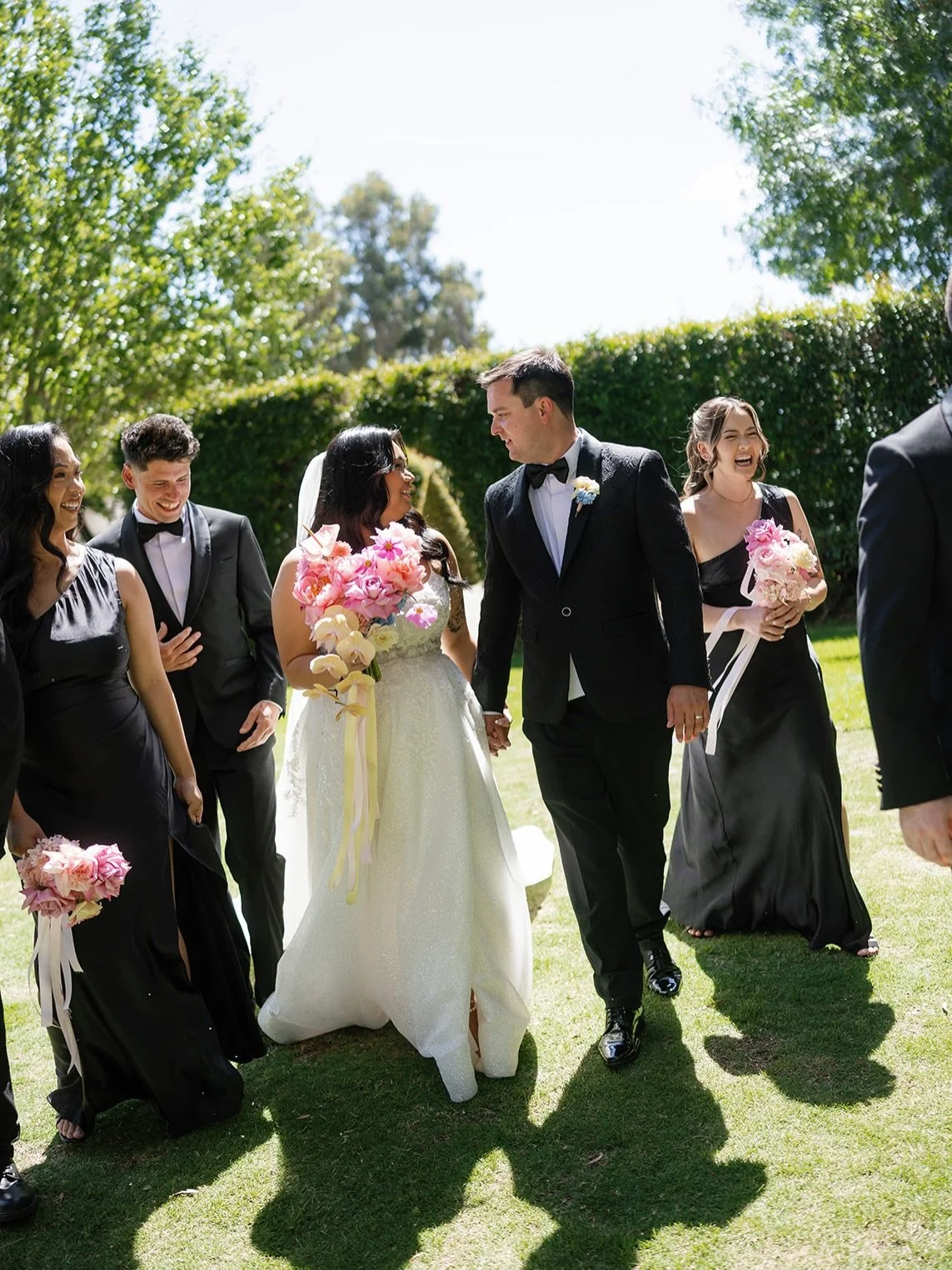 The Ceremony of Julie and James // After 5 years already hitched during Covid these two finally got the wedding they&rsquo;d always wanted 😍😍

A total fun fair full of vibes, colour and plenty of laughter! 

Photography @carisse.antonas 
Styling @h