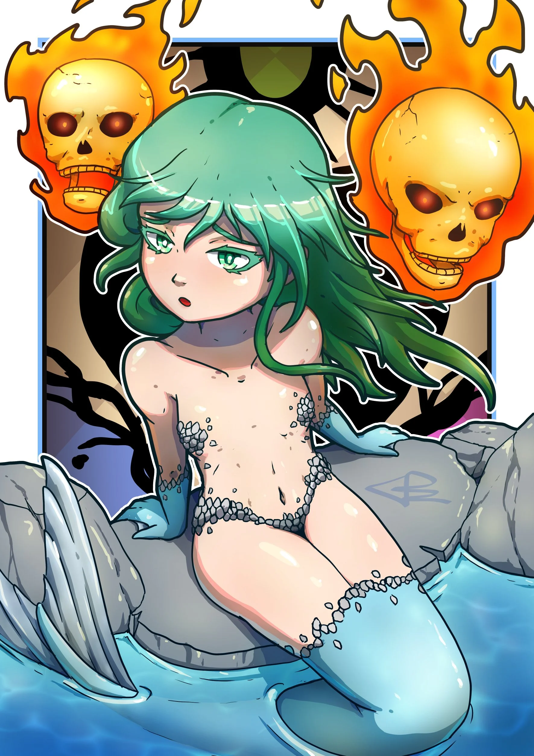 SMT Fanart - Mermaid Character Card Art