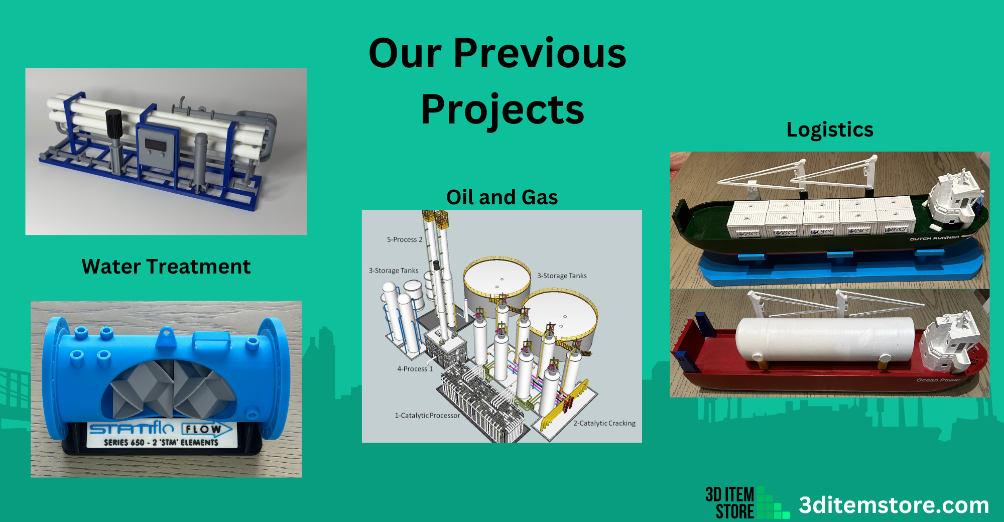 Our Previous 3D Printing and Designing Projects for Water Treatment and Oil & Gas industries | Presented by 3D Item Store