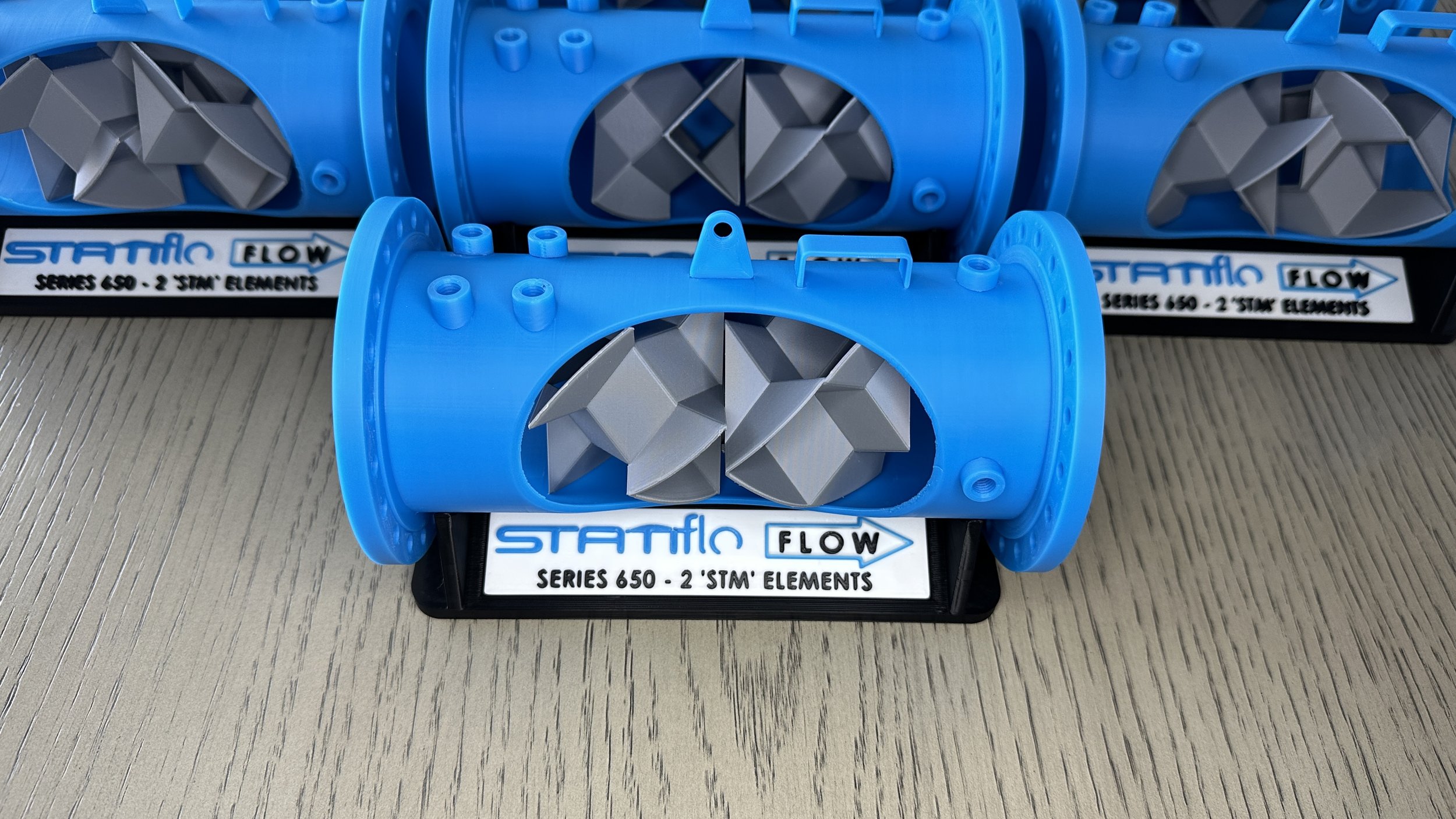 3D Printed Scale Static Mixer Models | Partnership with Statiflo