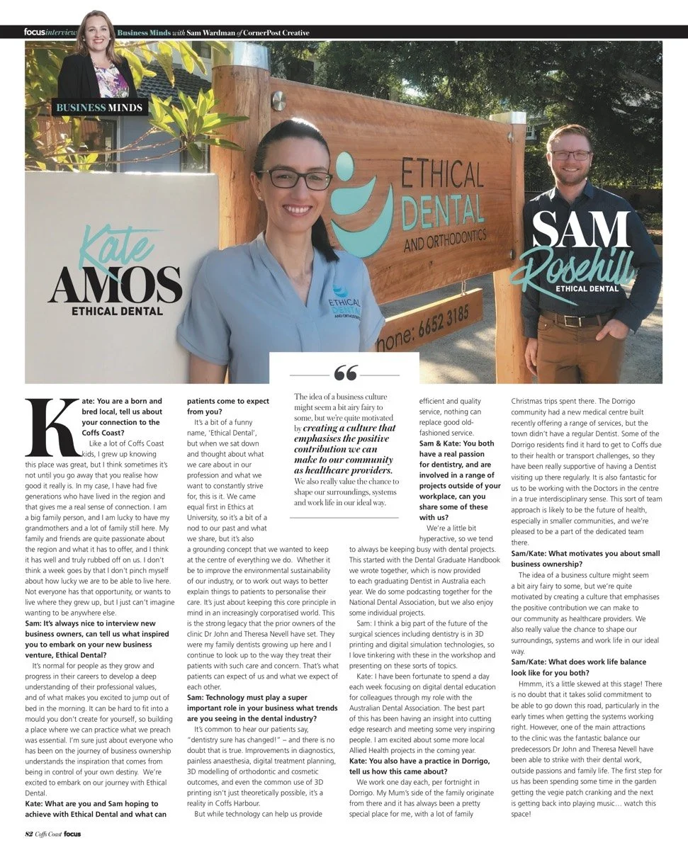 Our Coffs Harbour Focus Magazine feature