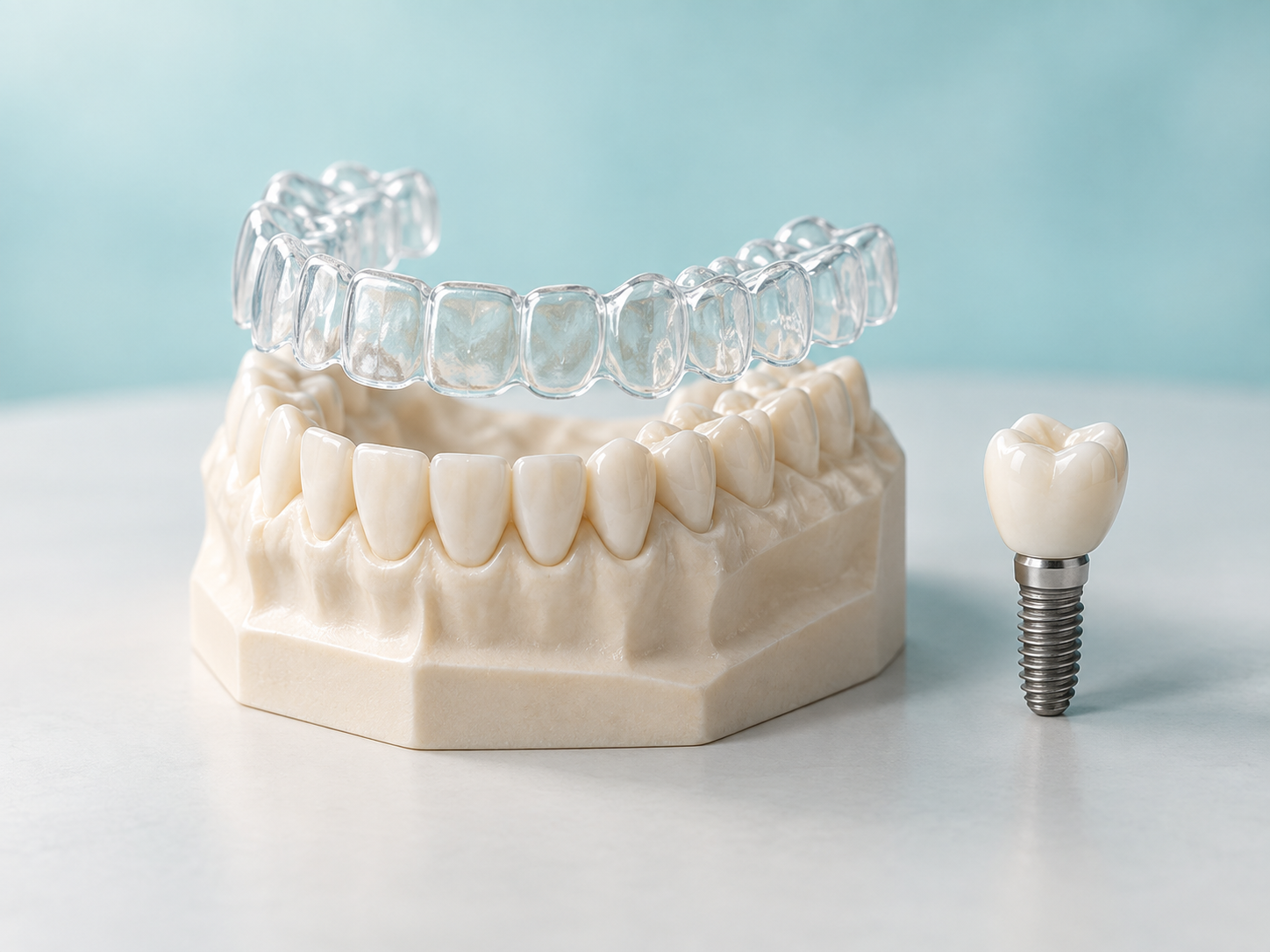 Can you have braces or Invisalign with an implant or crown?