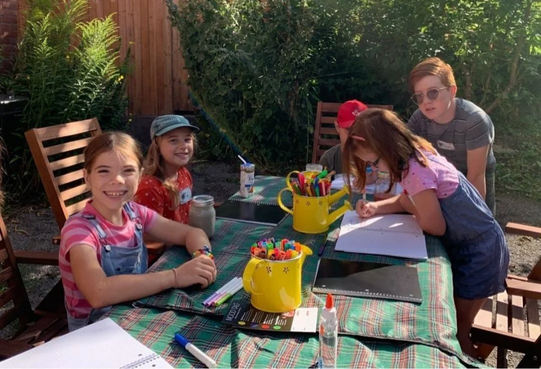 Campers grow, harvest and sell at their market.