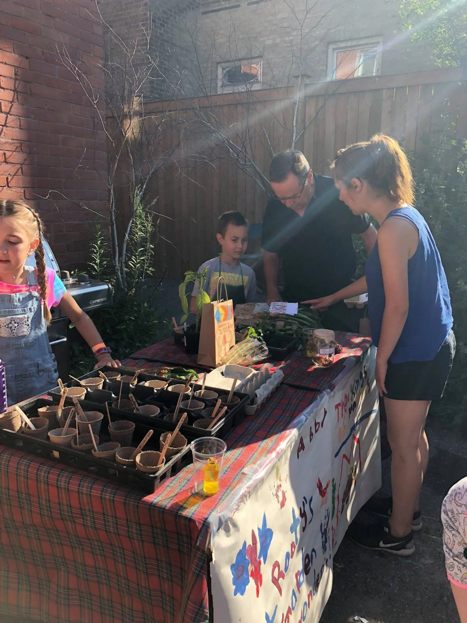 Sharing resources in our Farmer’s Market.