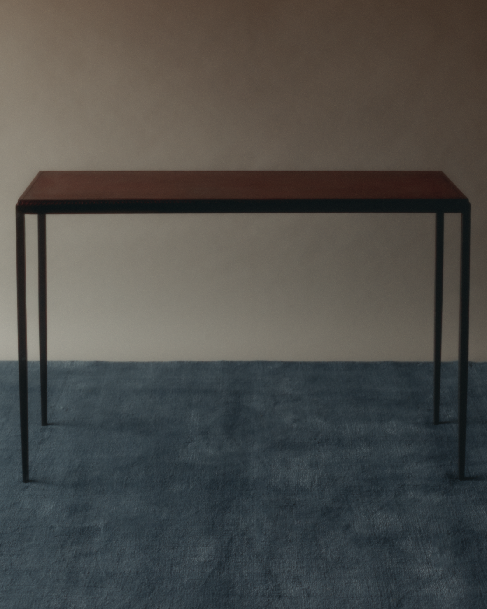 LEATHER CONSOLE TABLE