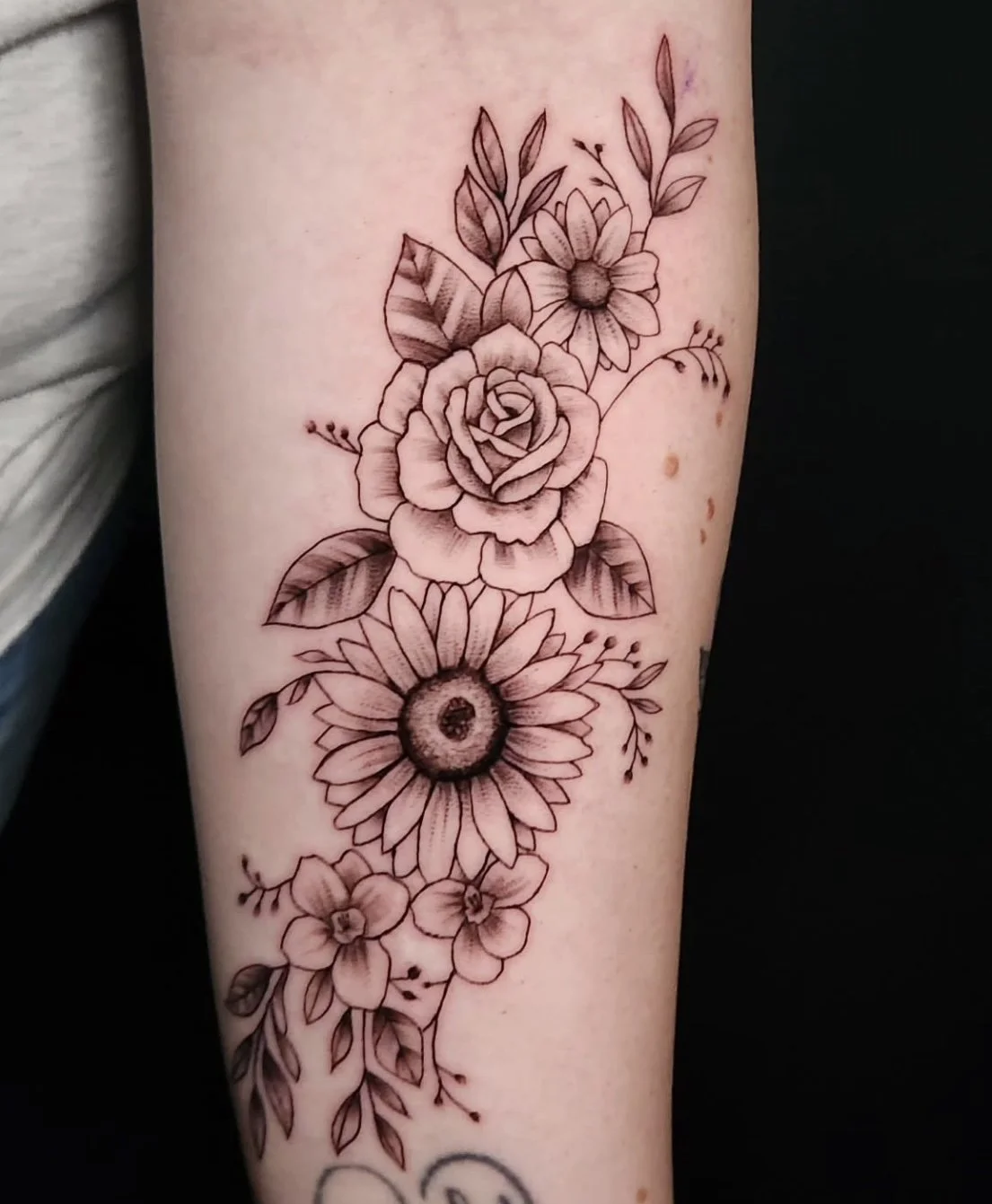 Floral Half Sleeve