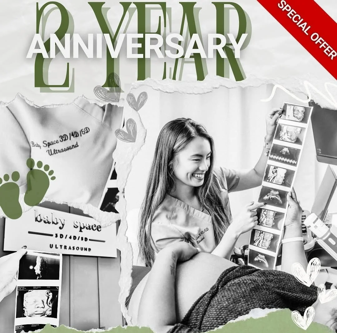 Baby Space Ultrasound is turning 2 years old!🎉

We can hardly believe it&rsquo;s already been 2 years since opening our doors. What started as just an idea quickly grew into a dream come true &mdash; from our very first day to now celebrating this e