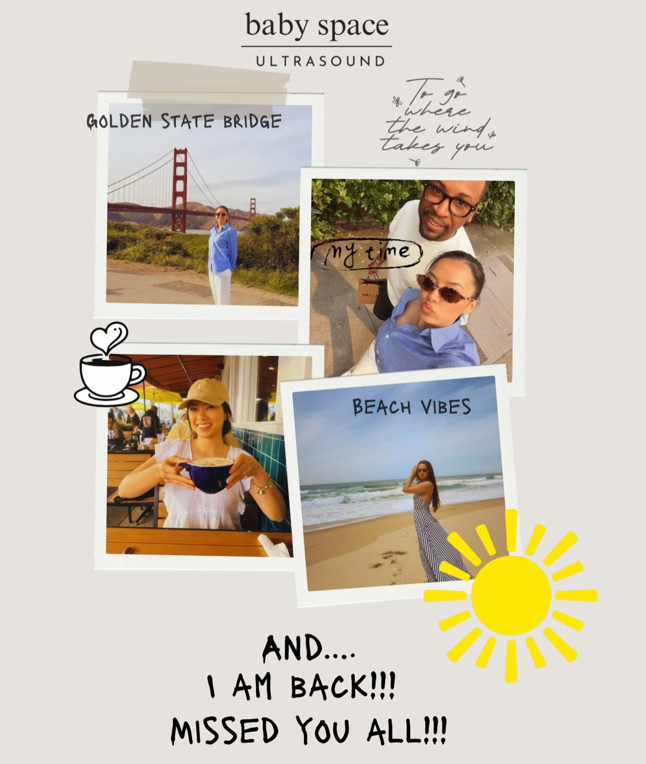 Baby Space is back &amp; running!! 

Thank you all so much for your patience while I took a much-needed week to reset. We drove up the beautiful Pacific Coast Highway (Highway 1) and stopped in so many sweet little towns along the way! Taking in the 