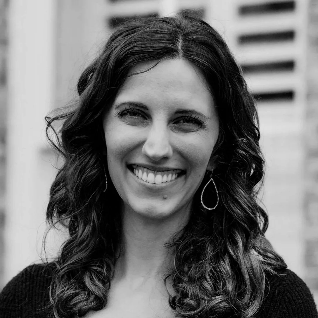 A black and white photo of Anne Philpot.