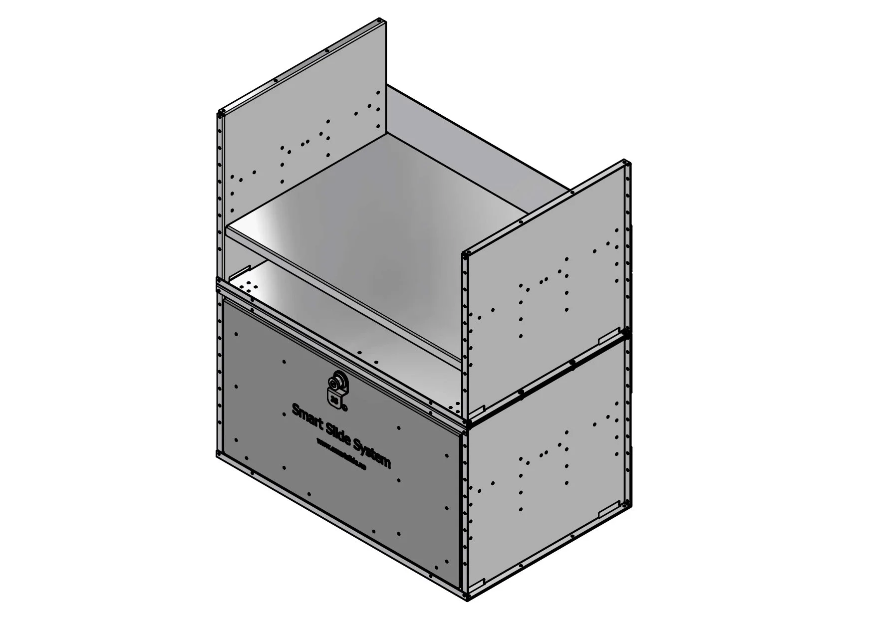 Skuff Stor skuff x2 — 3S - Smart Slide System